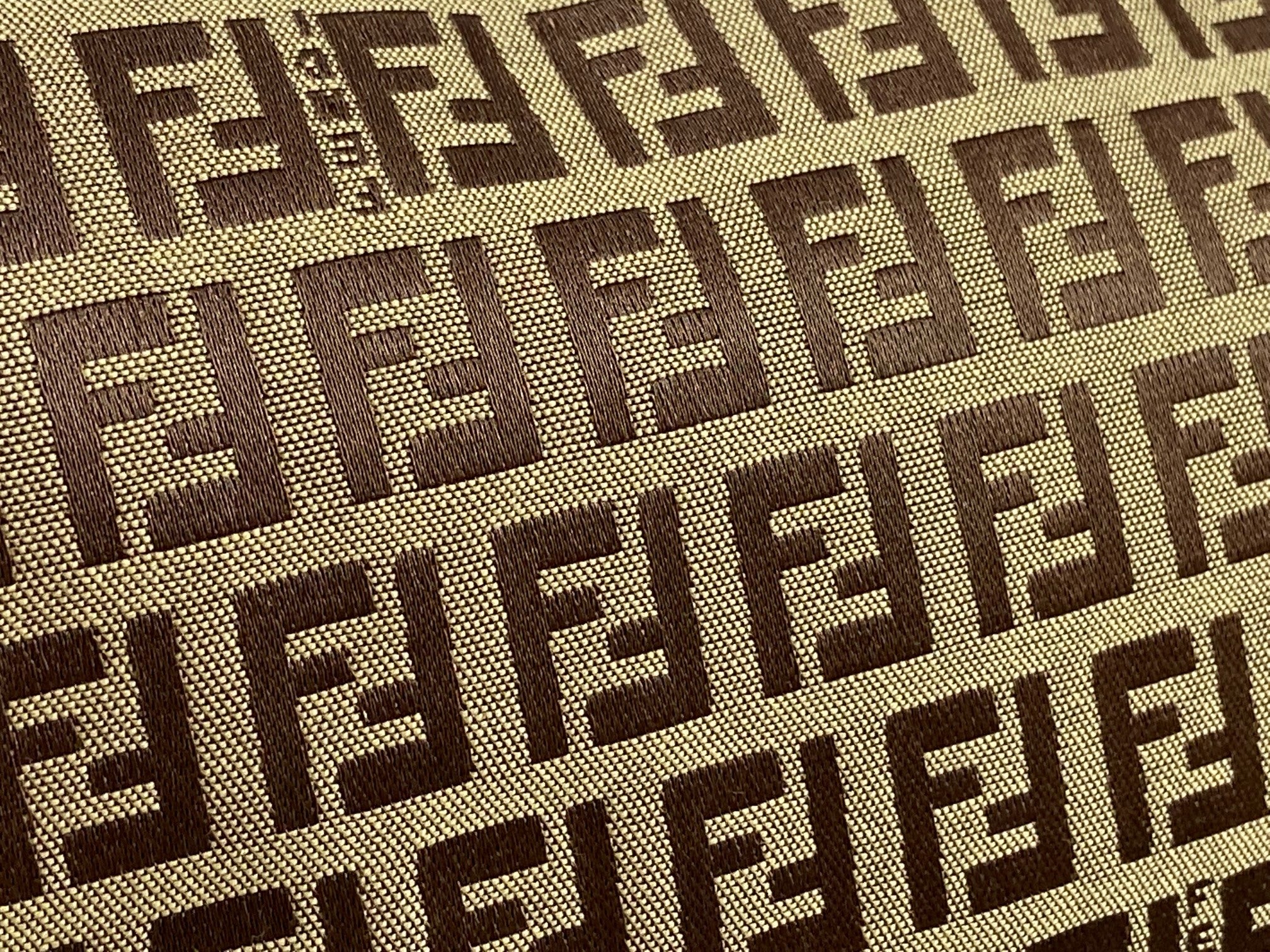 Fendi Mamma Baguette Bag Beige Zucchino Monogram
