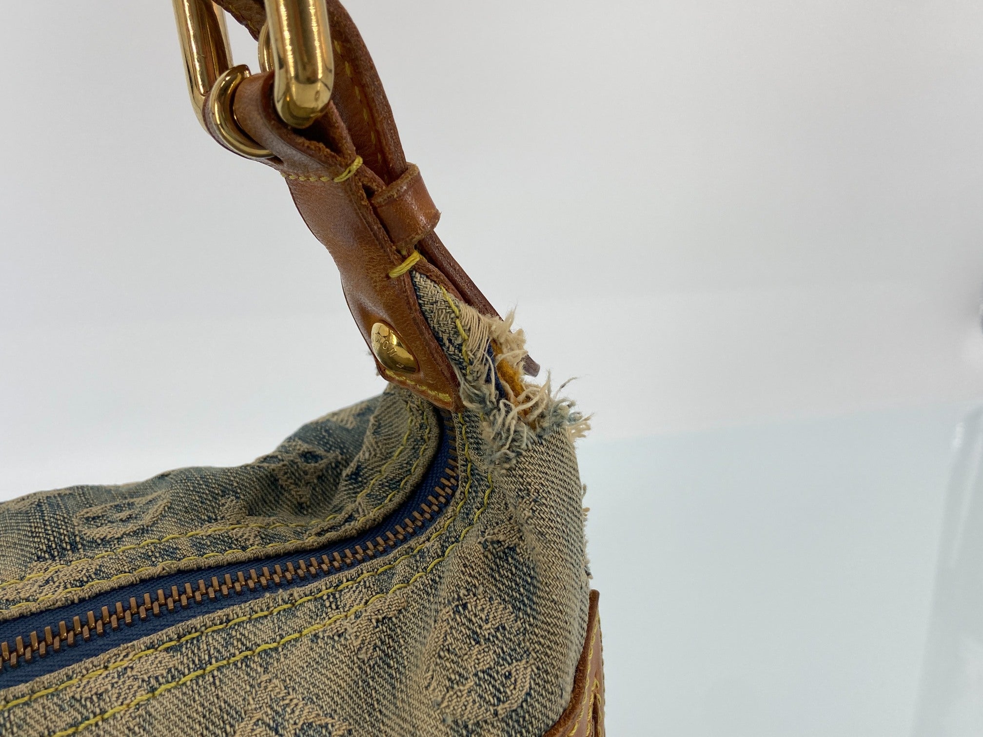 Louis Vuitton Baggy PM Monogram Canvas Bag Blue