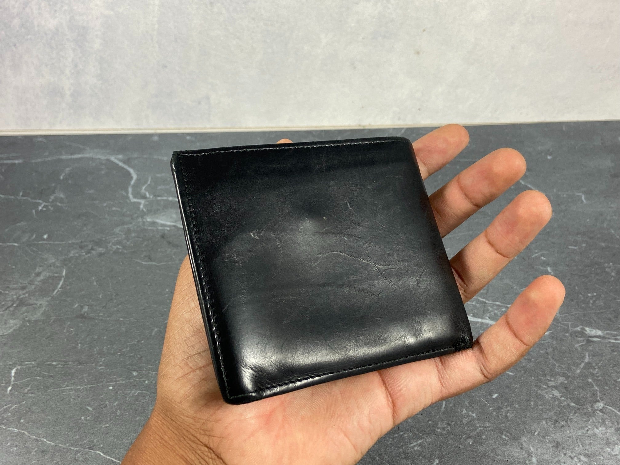 Prada Leather Bifold Wallet Black