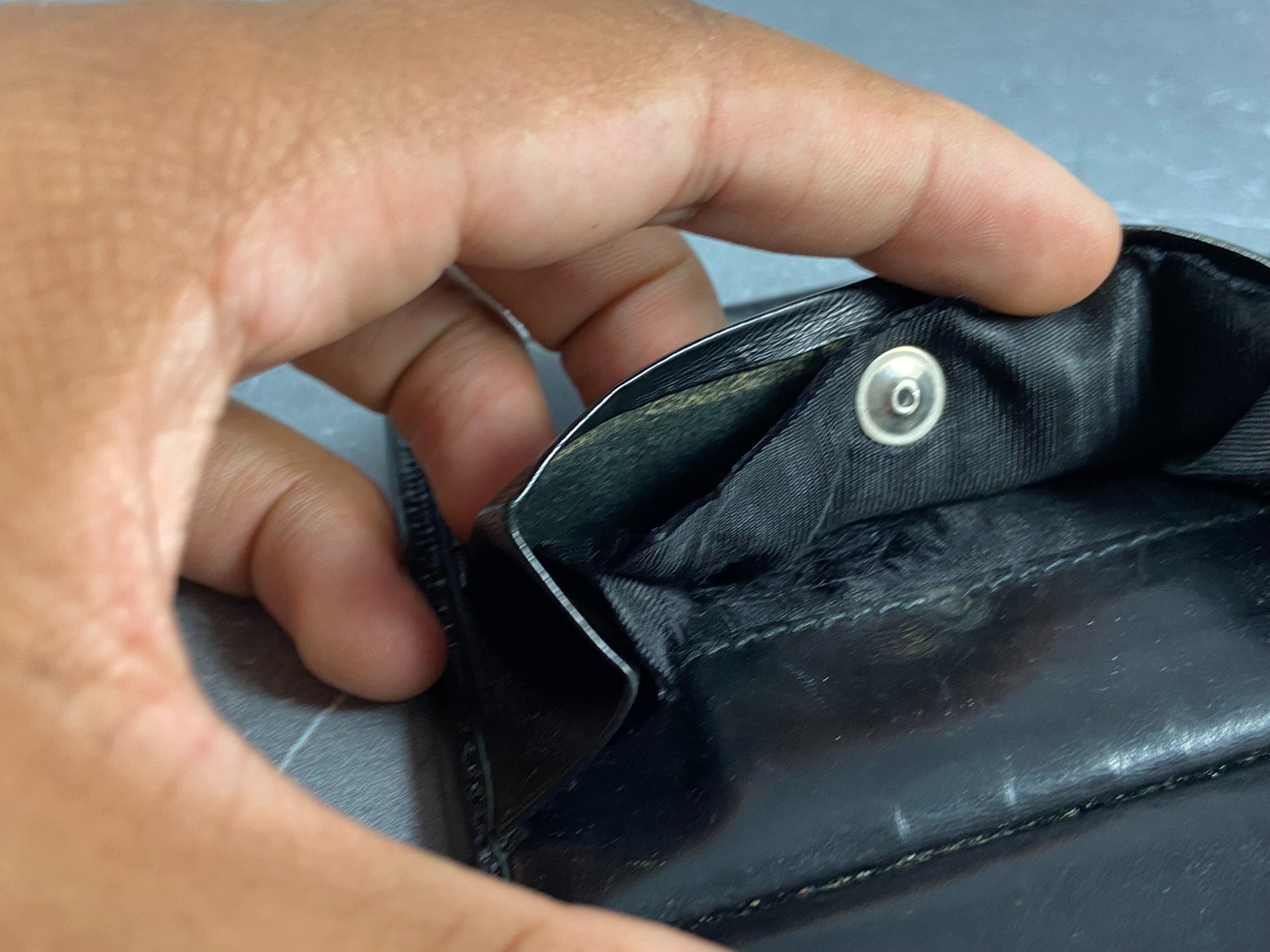 Prada Leather Bifold Wallet Black