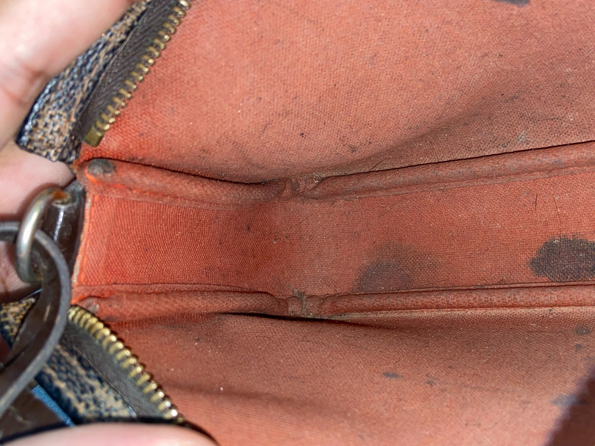 Louis Vuitton Navona Pochette Accessoires Damier Ebene Canvas