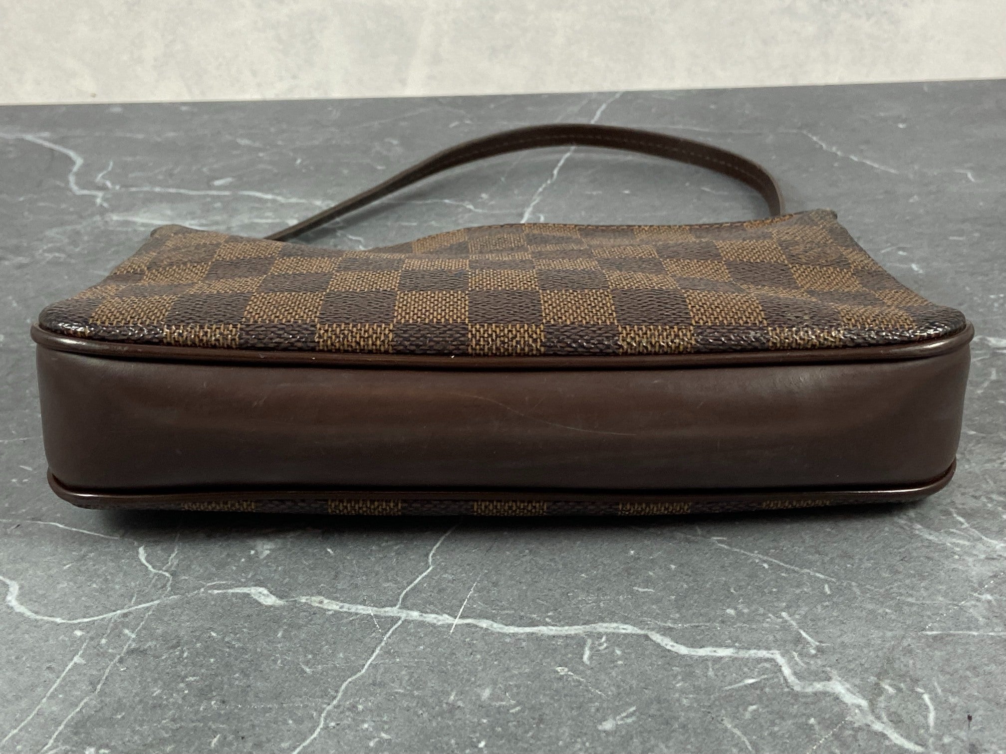 Louis Vuitton Navona Pochette Accessoires Damier Ebene Canvas
