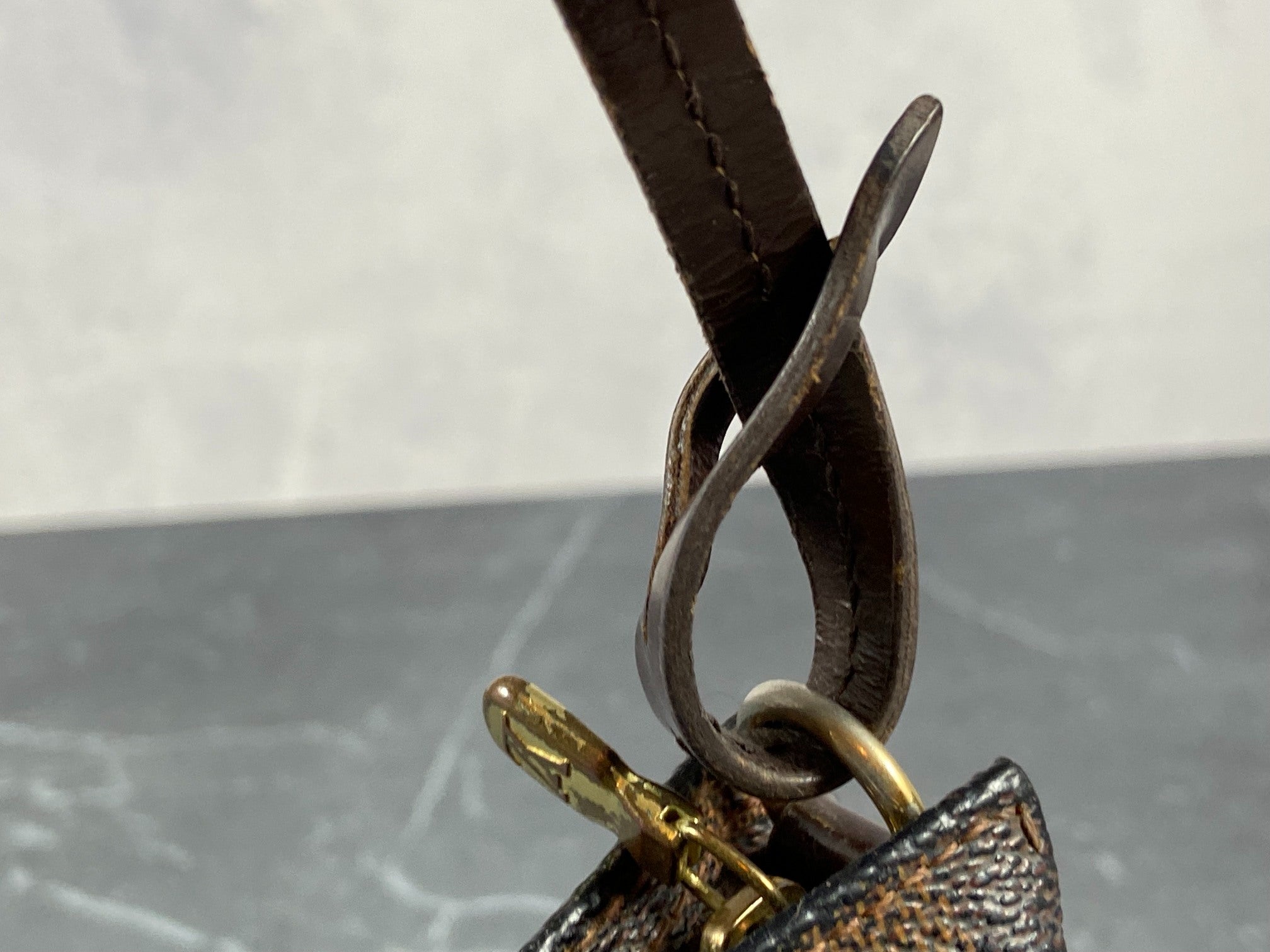 Louis Vuitton Navona Pochette Accessoires Damier Ebene Canvas