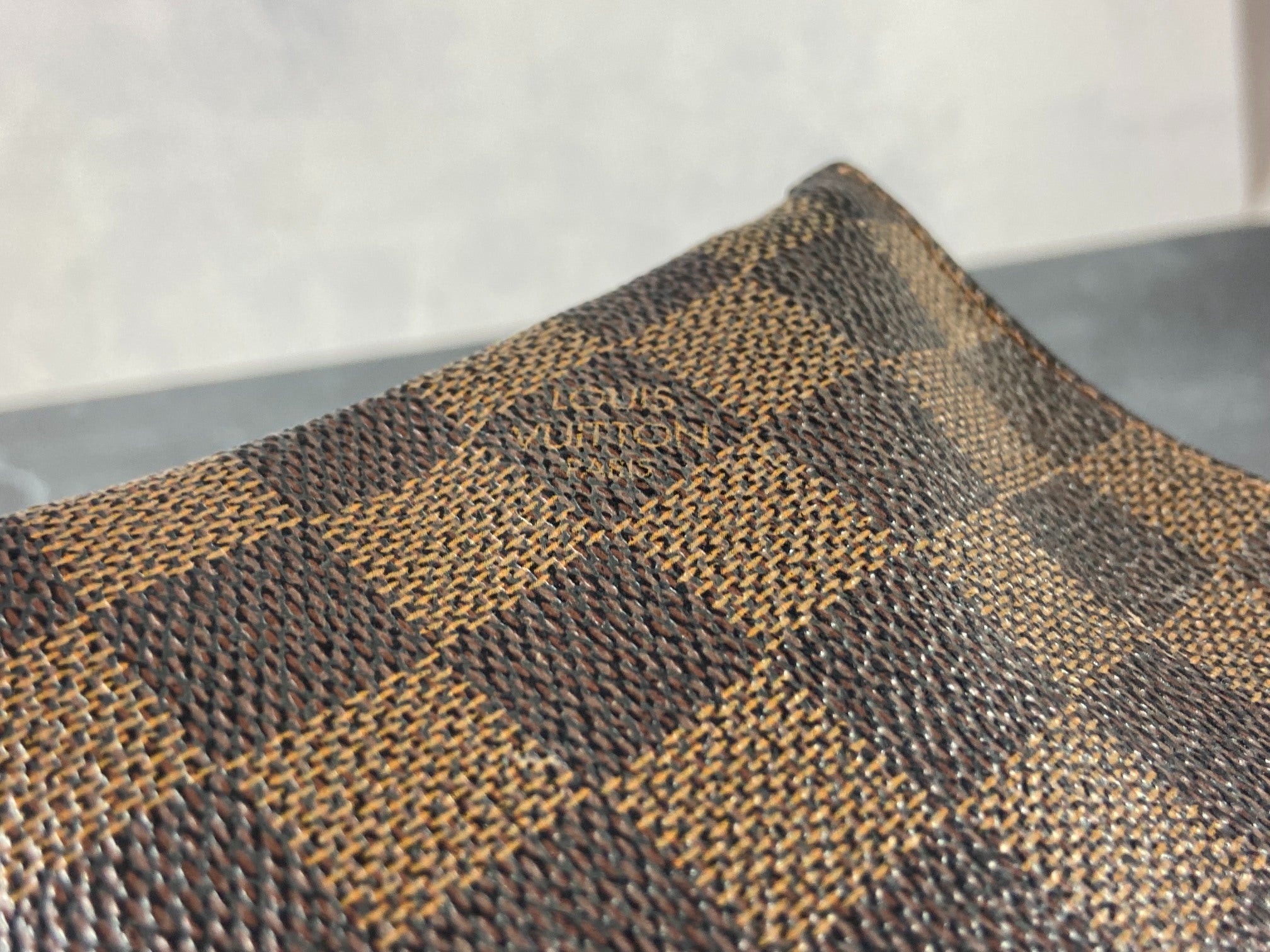 Louis Vuitton Navona Pochette Accessoires Damier Ebene Canvas