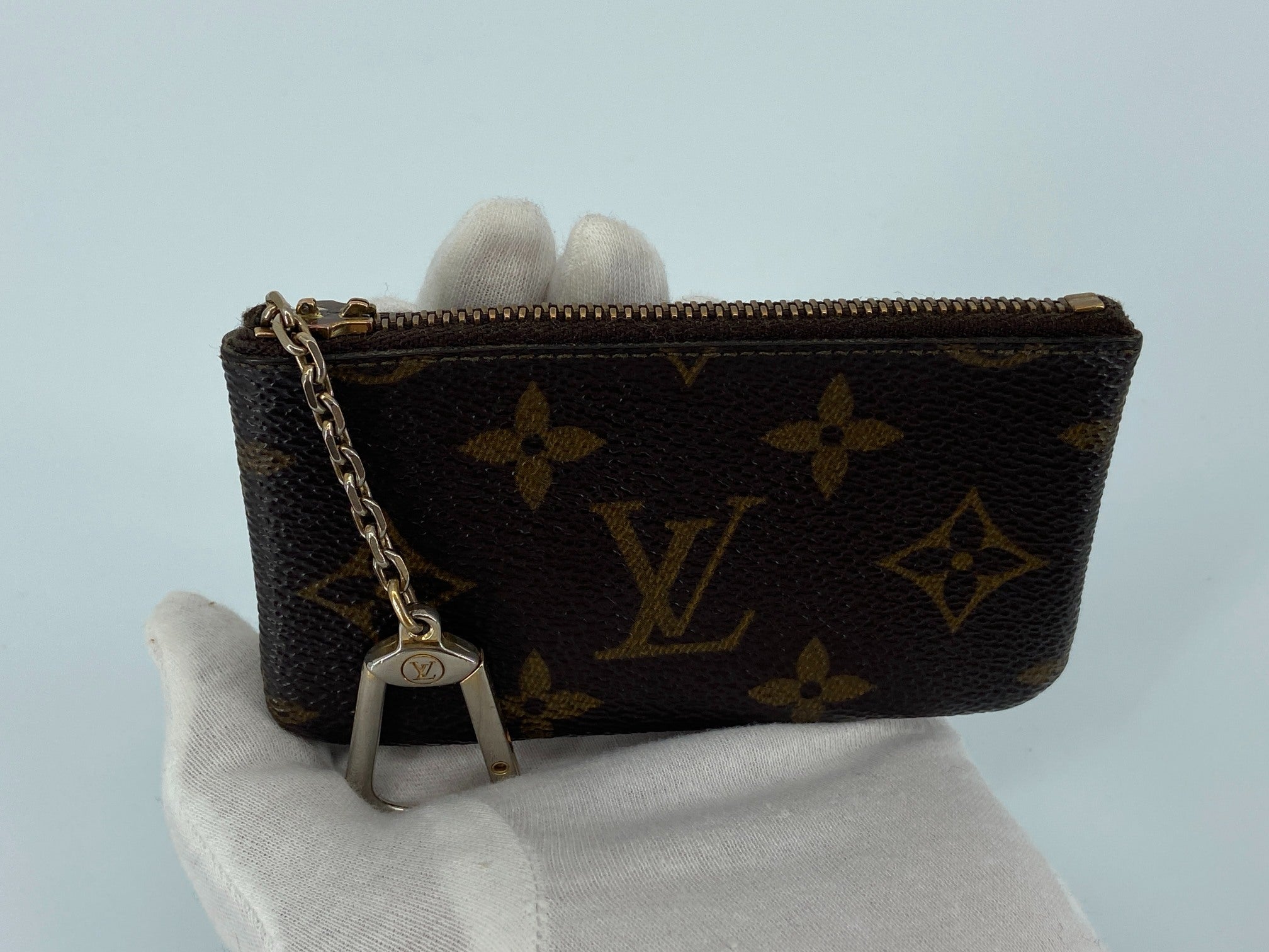 Louis Vuitton Pochette Cles Key Pouch Monogram Canvas