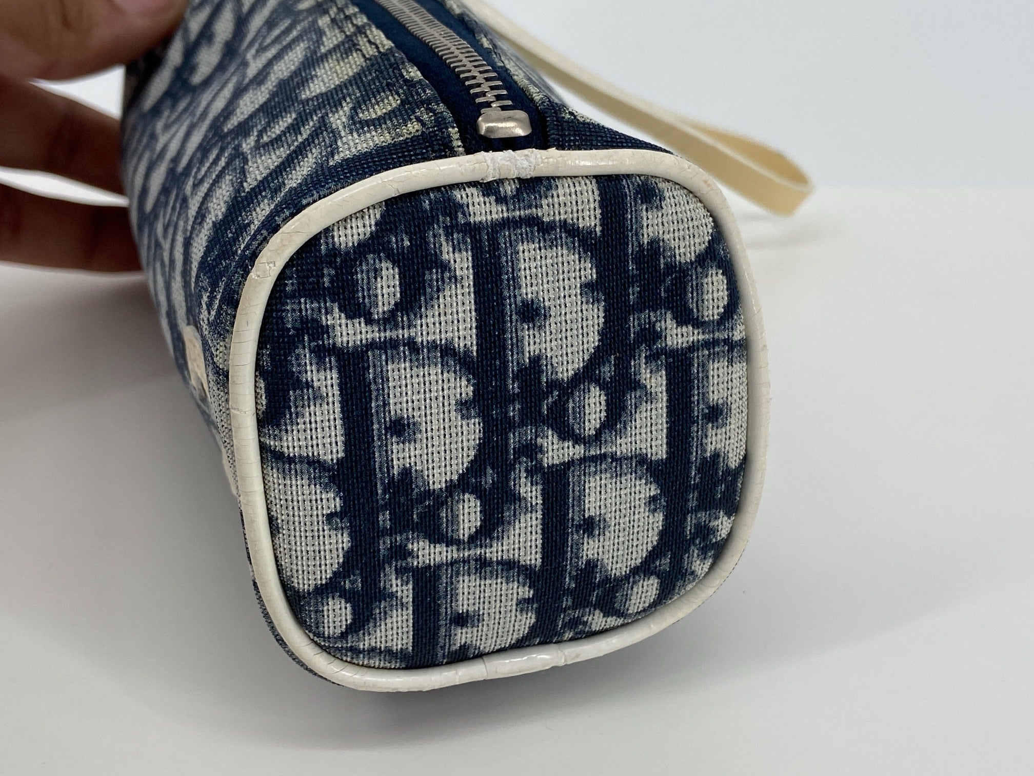 Christian Dior Oblique Clutch / Pouch Blue Trotter Monogram