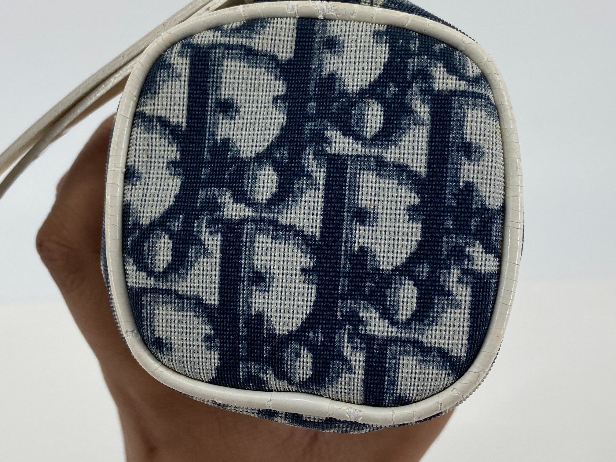 Christian Dior Oblique Clutch / Pouch Blue Trotter Monogram