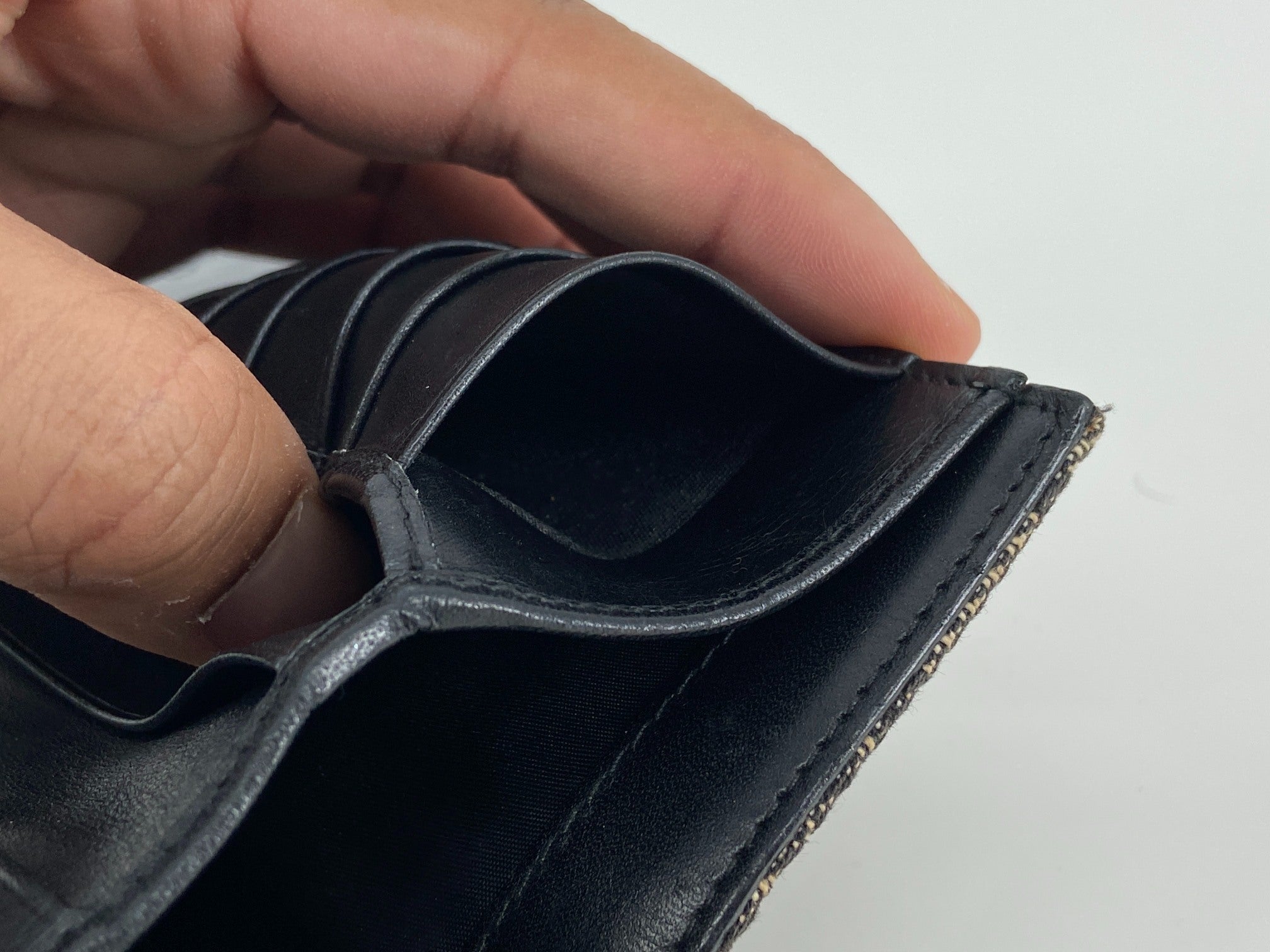 Christian Dior Saddle long Wallet Grey Trotter Monogram