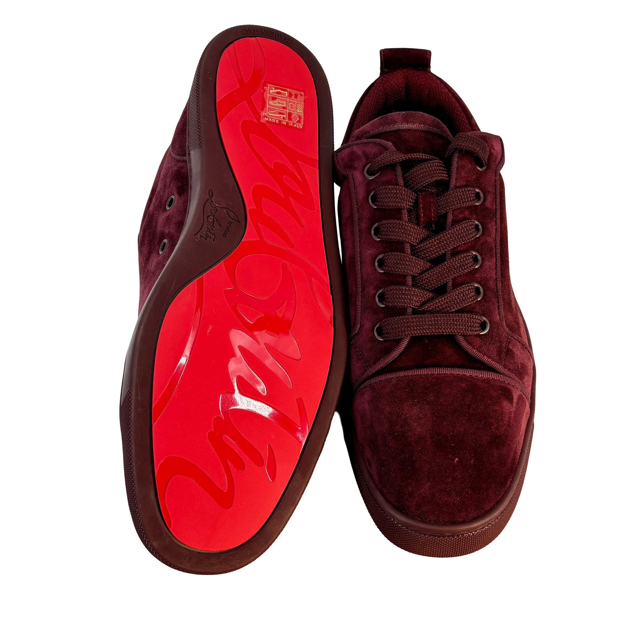 Christian Louboutin Louis Junior Orlato Flat 41.5 Amara Velour