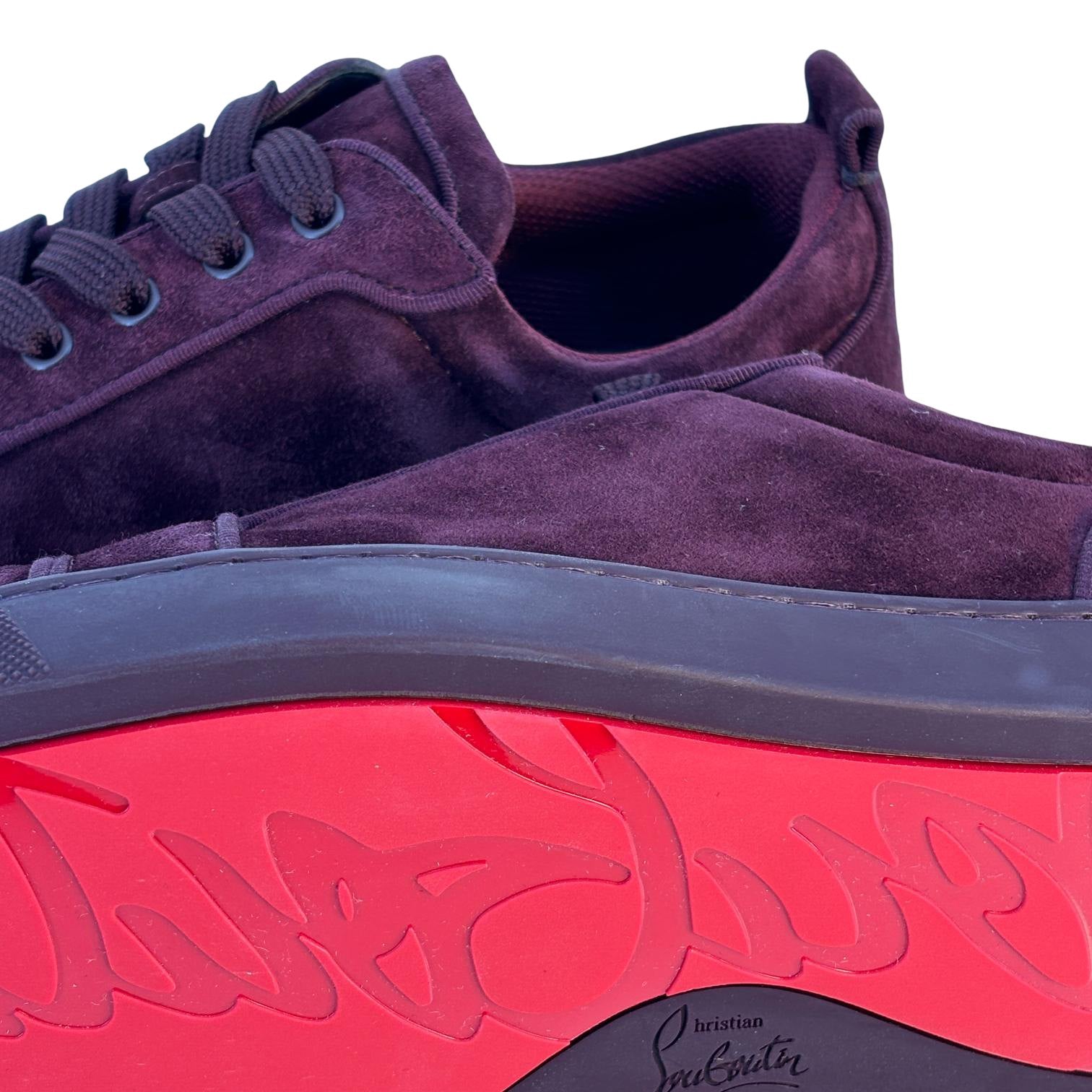 Christian Louboutin Louis Junior Orlato Flat 41.5 Amara Velour