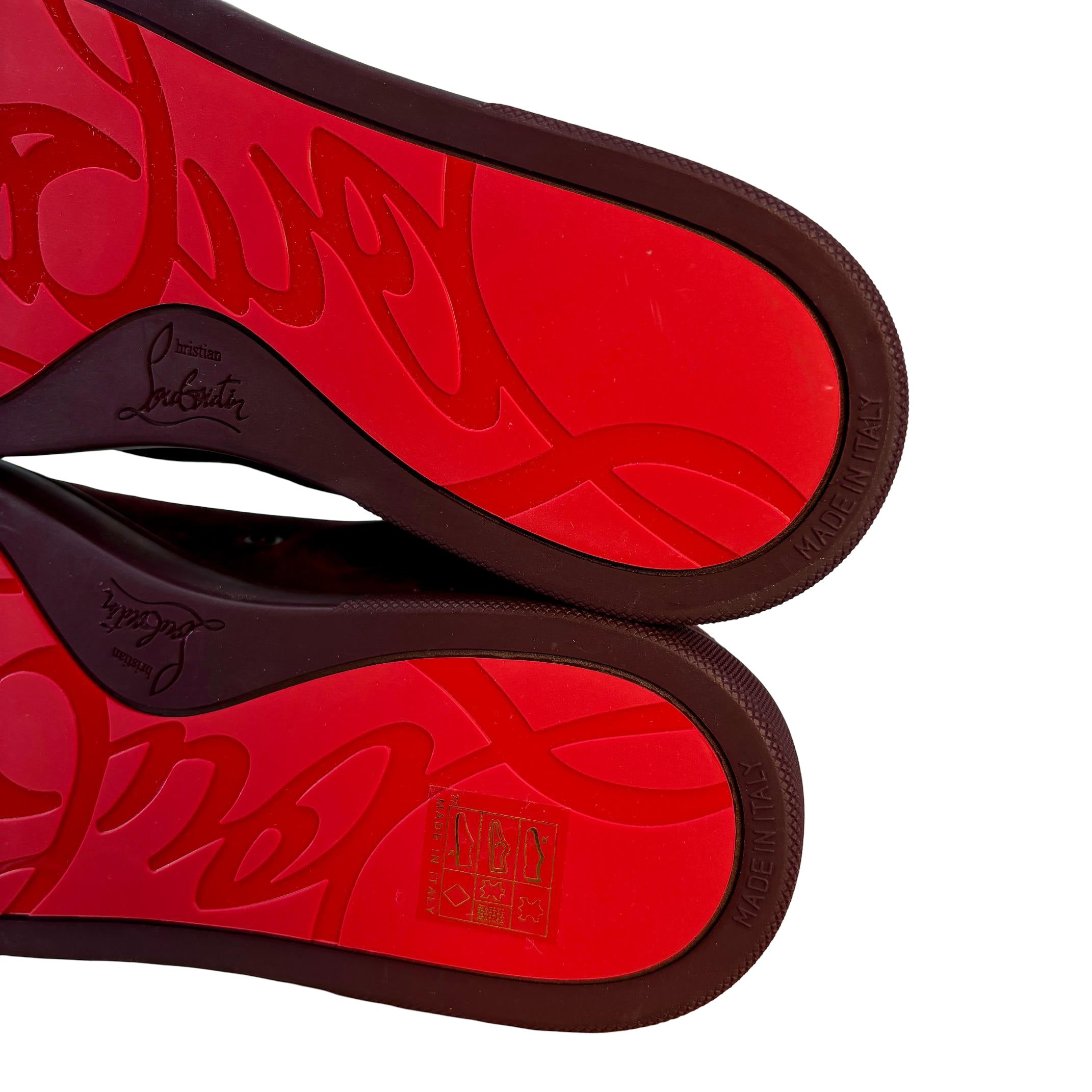 Christian Louboutin Louis Junior Orlato Flat 41.5 Amara Velour