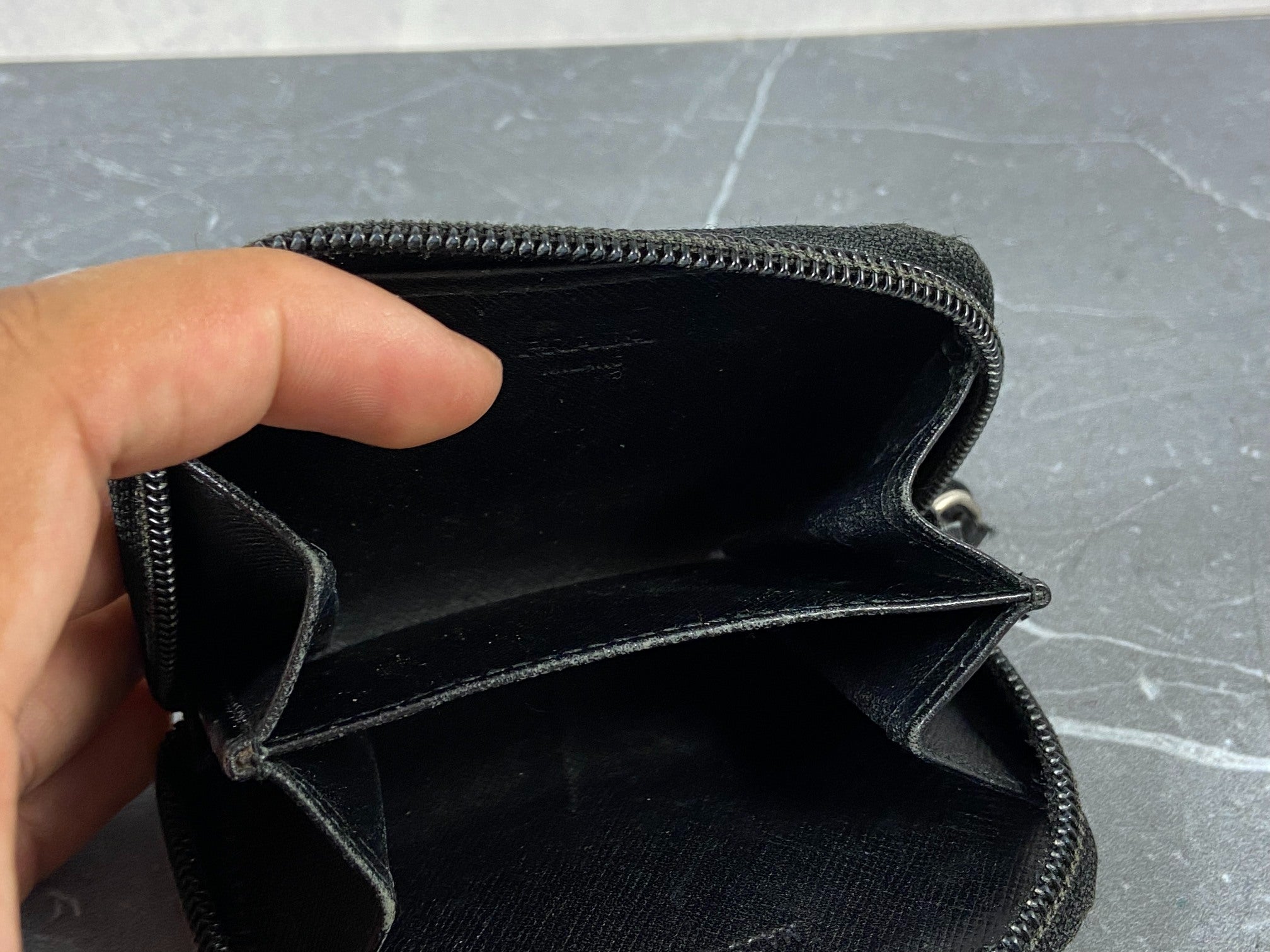 Prada Tessuto Nylon Zippy Compact Wallet Black