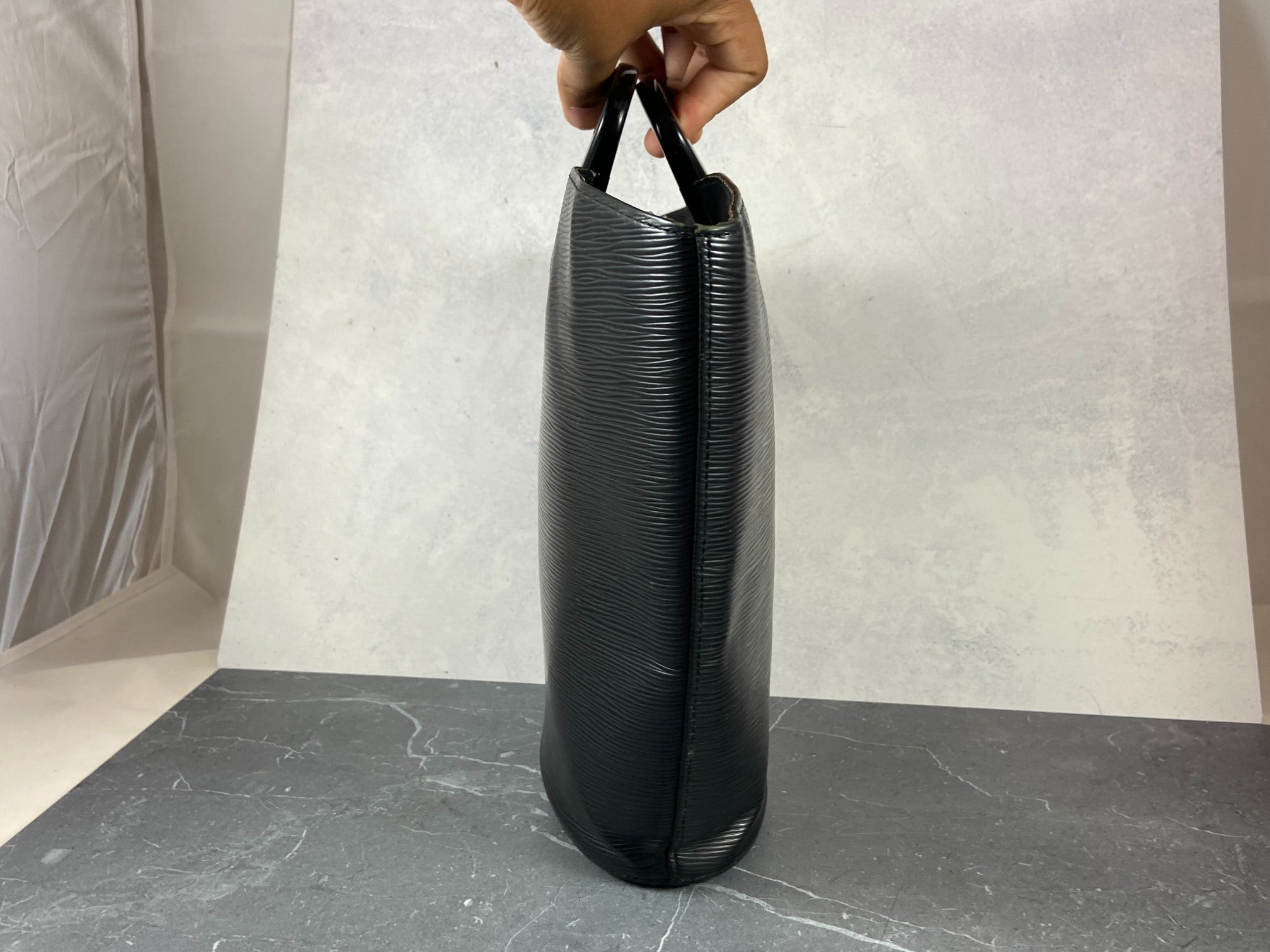 Louis Vuitton Noctambule Handbag Black Epi Leather