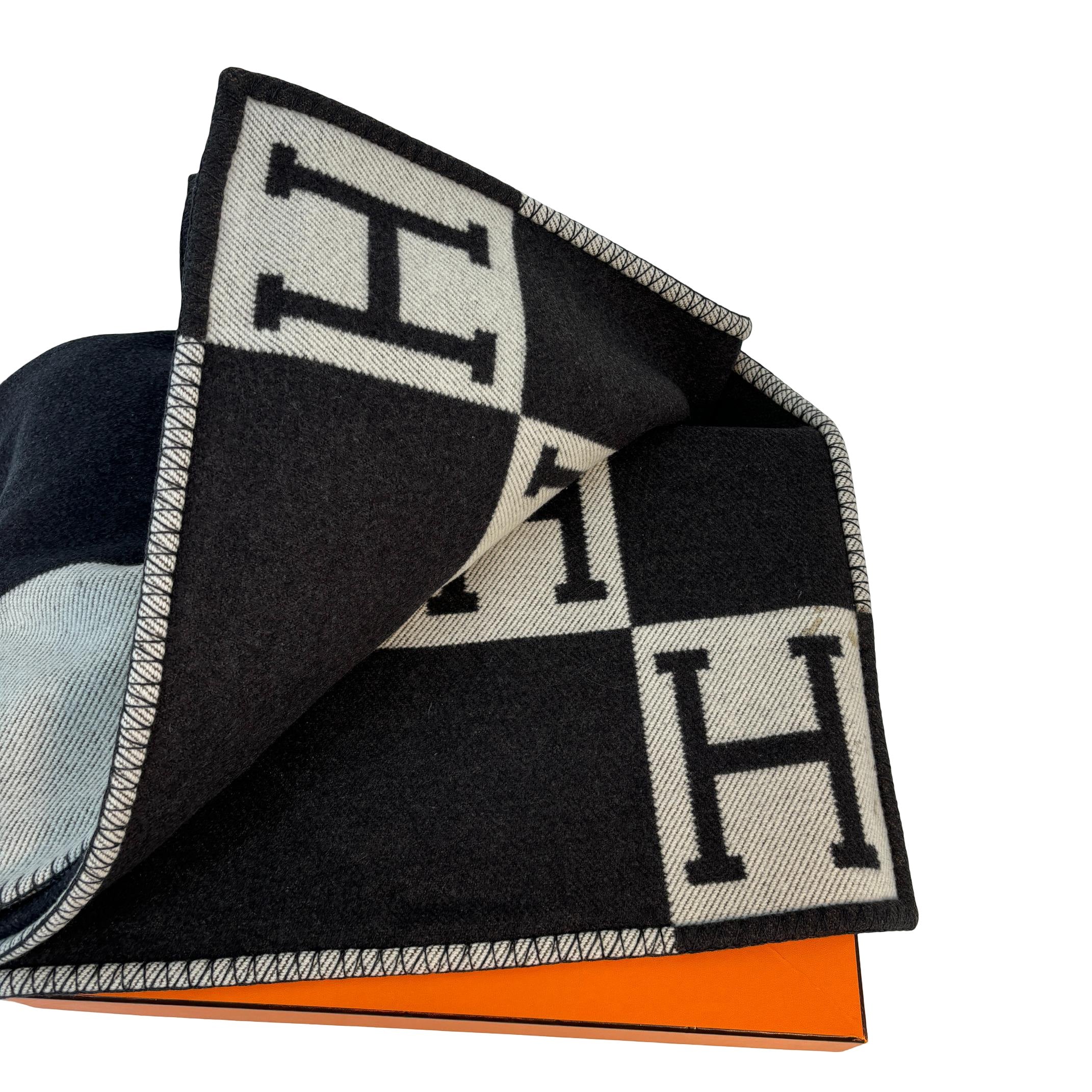 Hermès Avalon Blanket Black