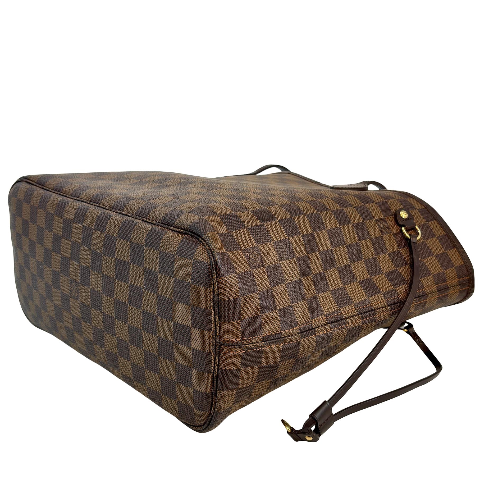 Louis Vuitton Neverfull MM Braun Damier Ebene Canvas