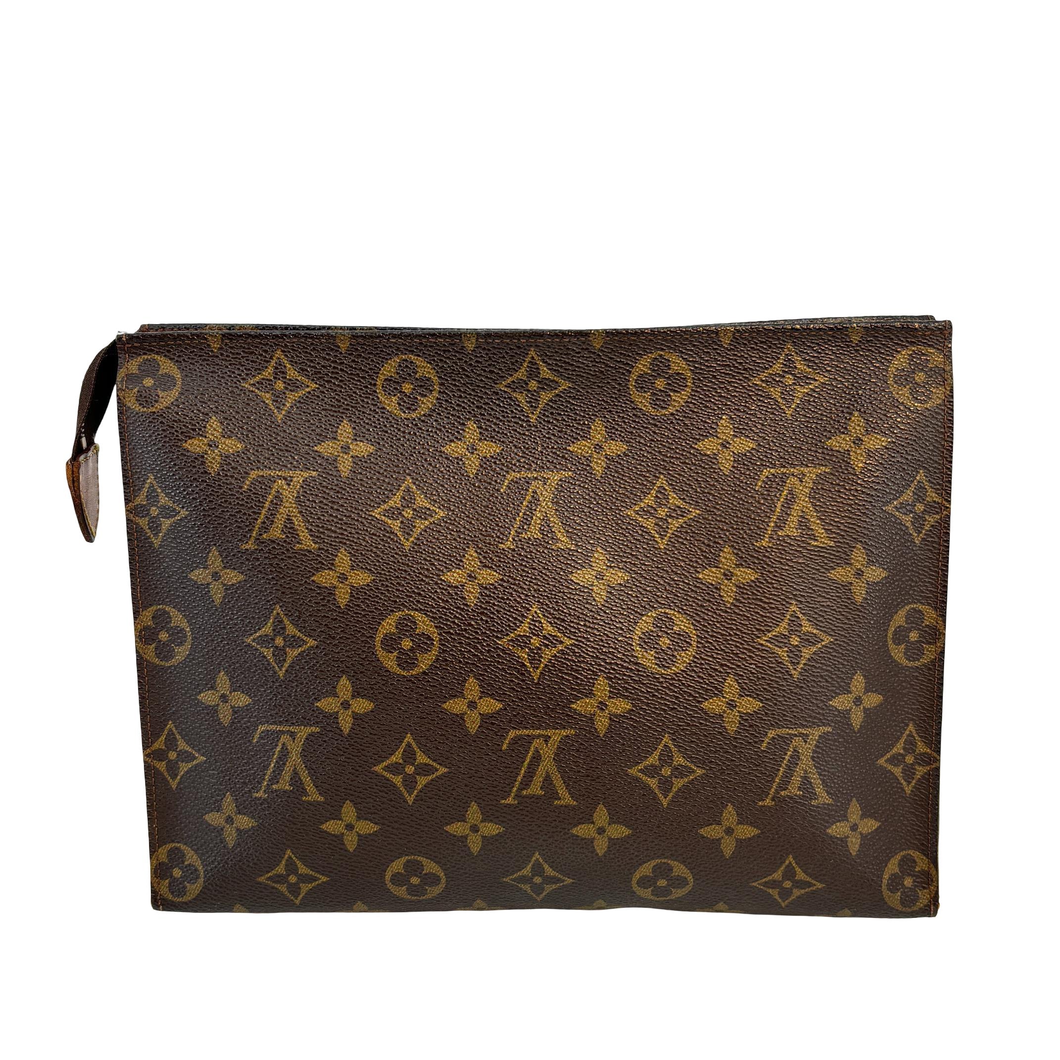 Louis Vuitton Poche Toilette 26 Brown Monogram Canvas