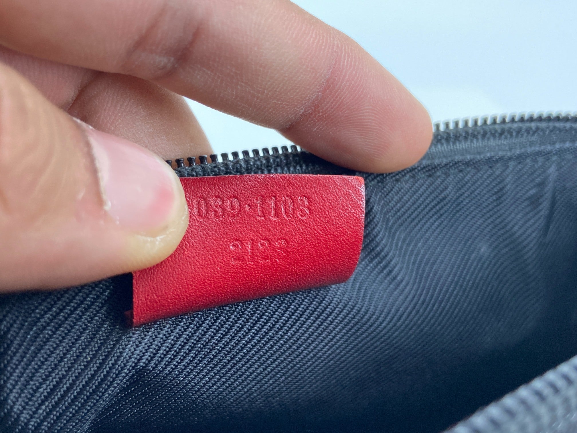 Gucci Banana Boat Accessory Pouch Grey GG Monogram