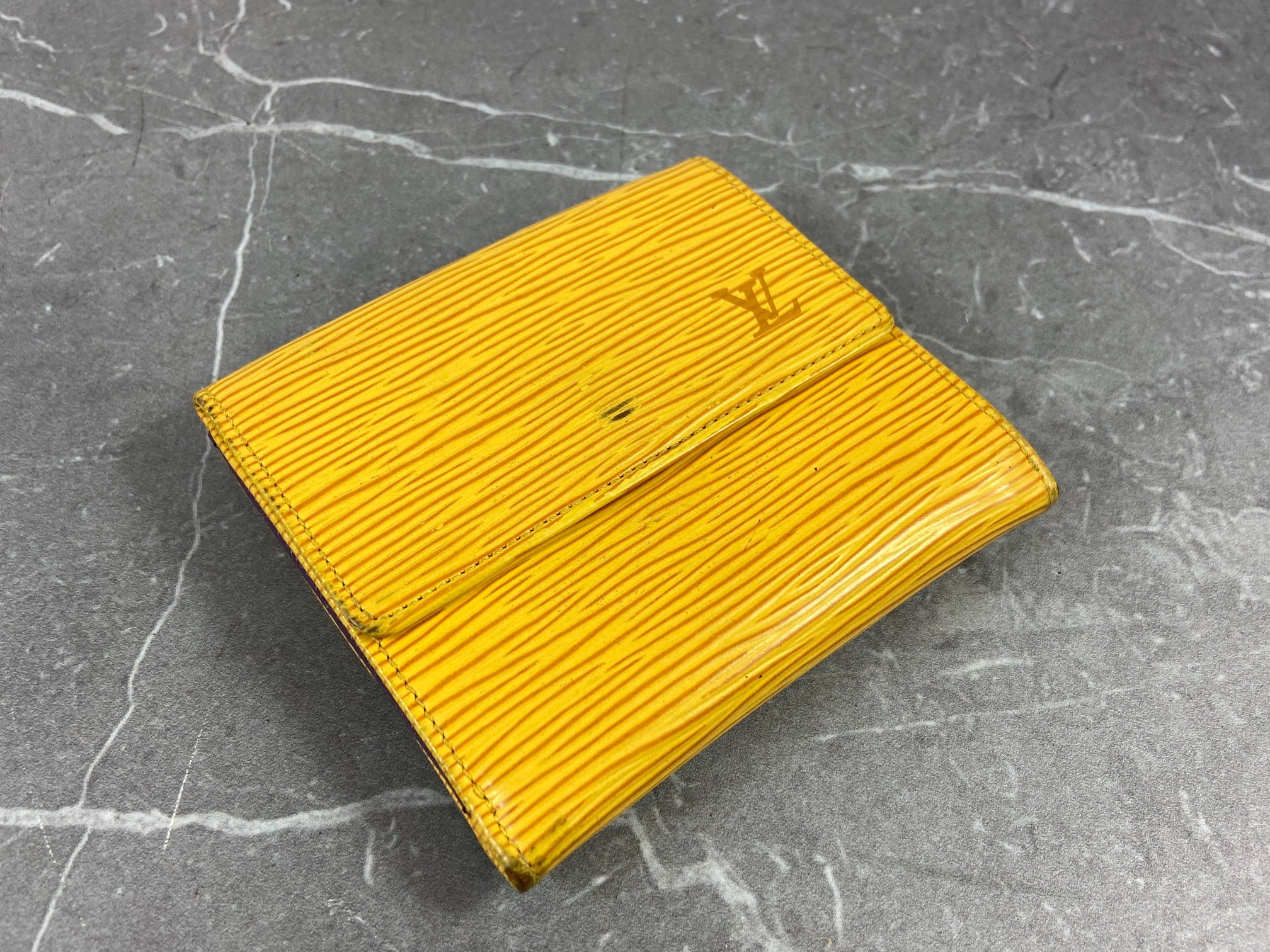 Louis Vuitton Elise Wallet Black Epi Leather