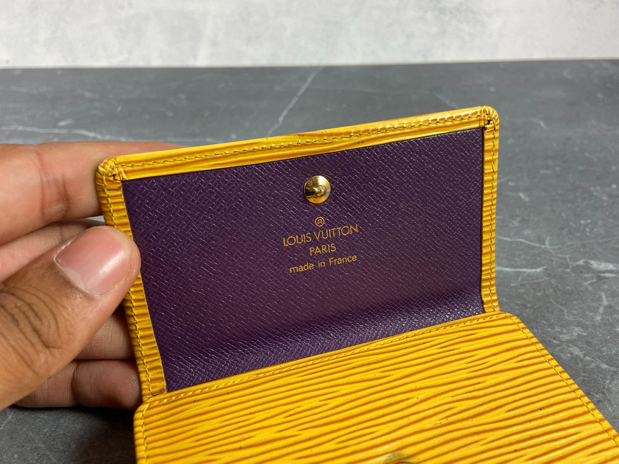 Louis Vuitton Elise Wallet Black Epi Leather