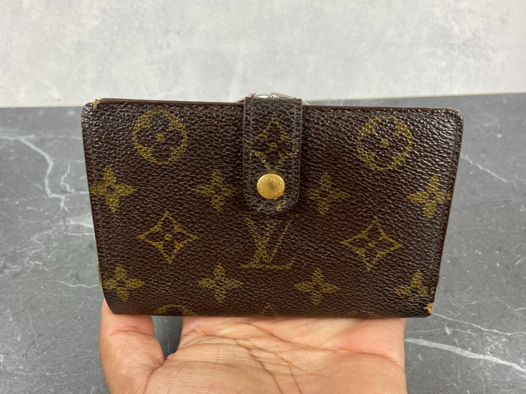 Louis Vuitton French Compact Wallet Monogram Canvas