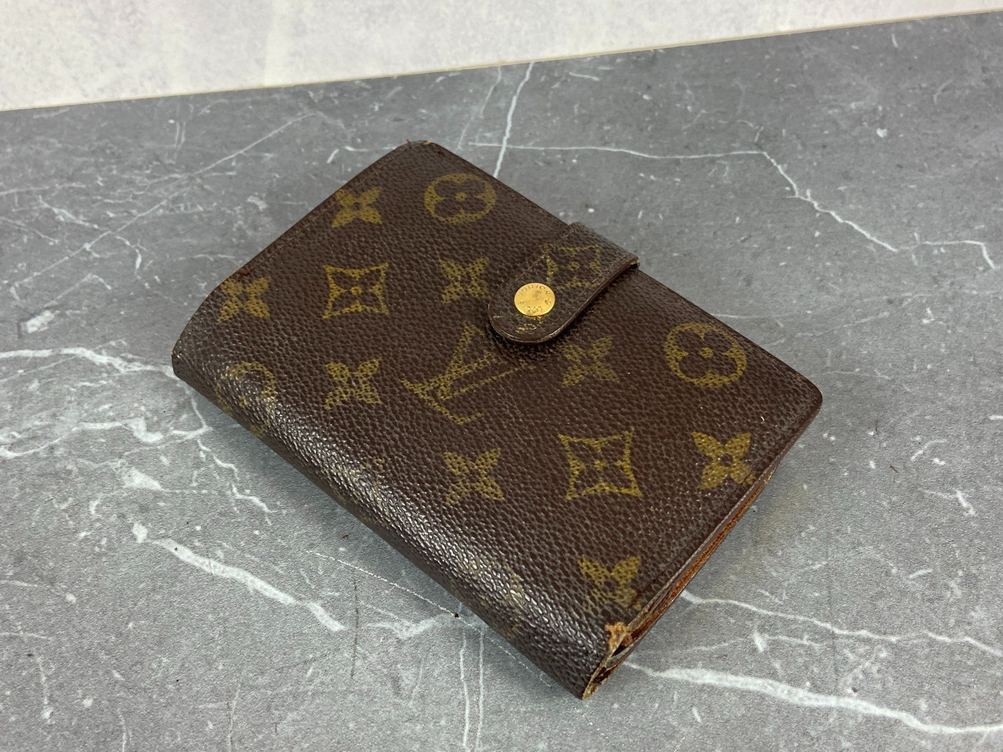 Louis Vuitton French Compact Wallet Monogram Canvas