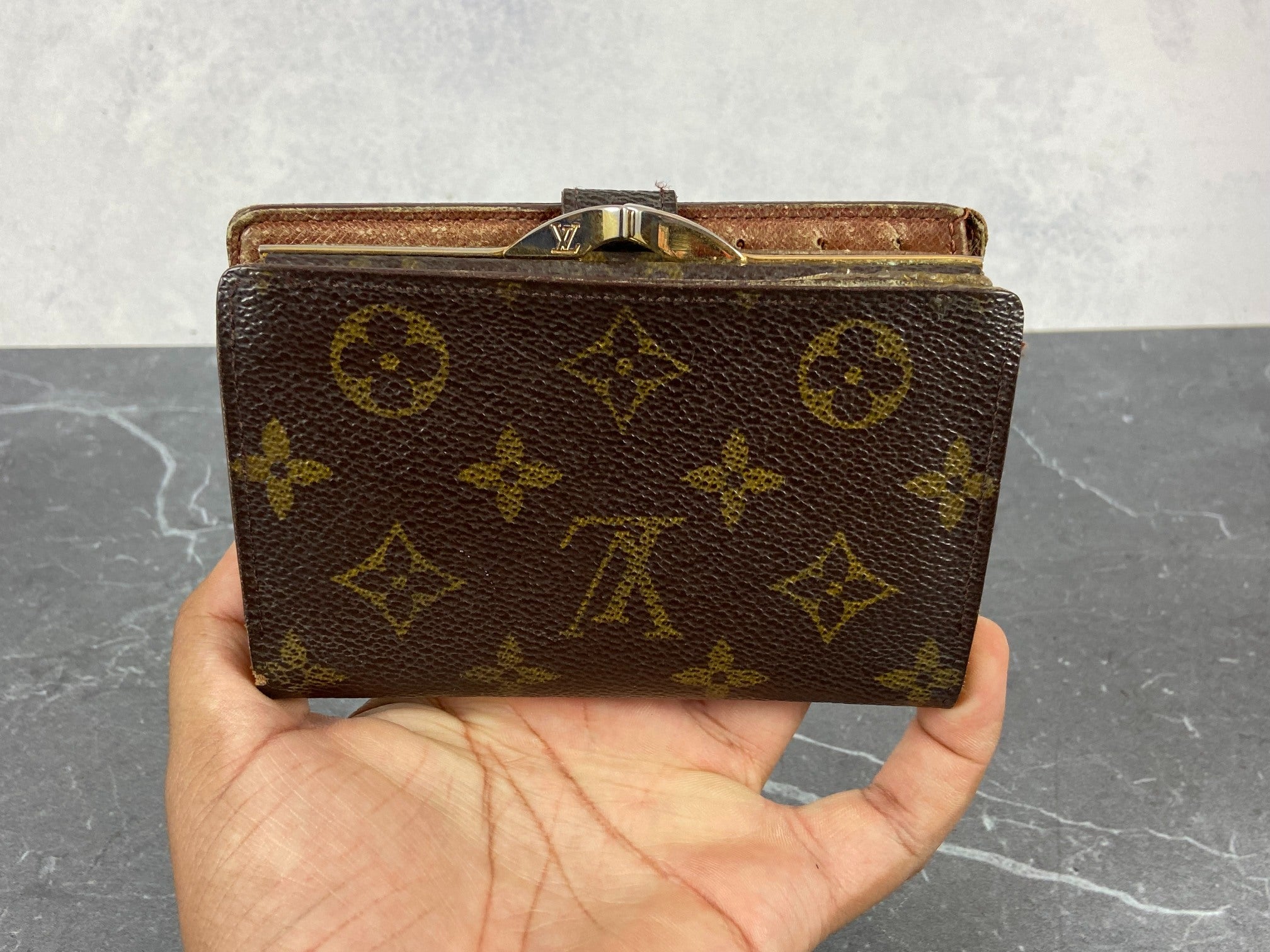 Louis Vuitton French Compact Wallet Monogram Canvas