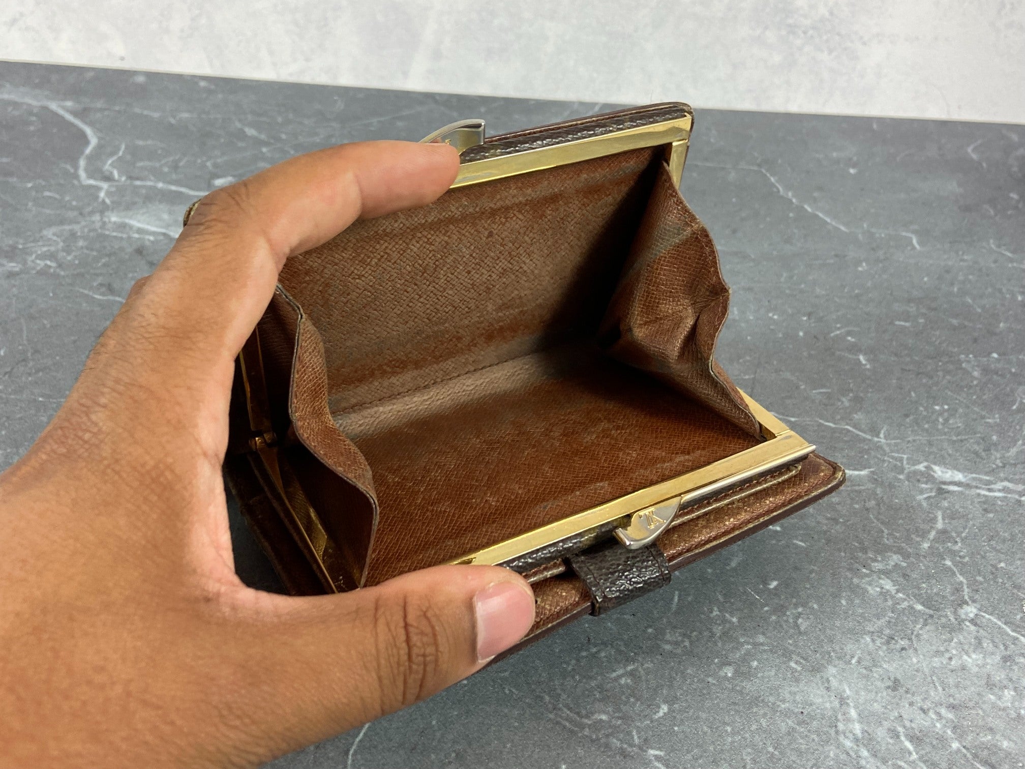 Louis Vuitton French Compact Wallet Monogram Canvas