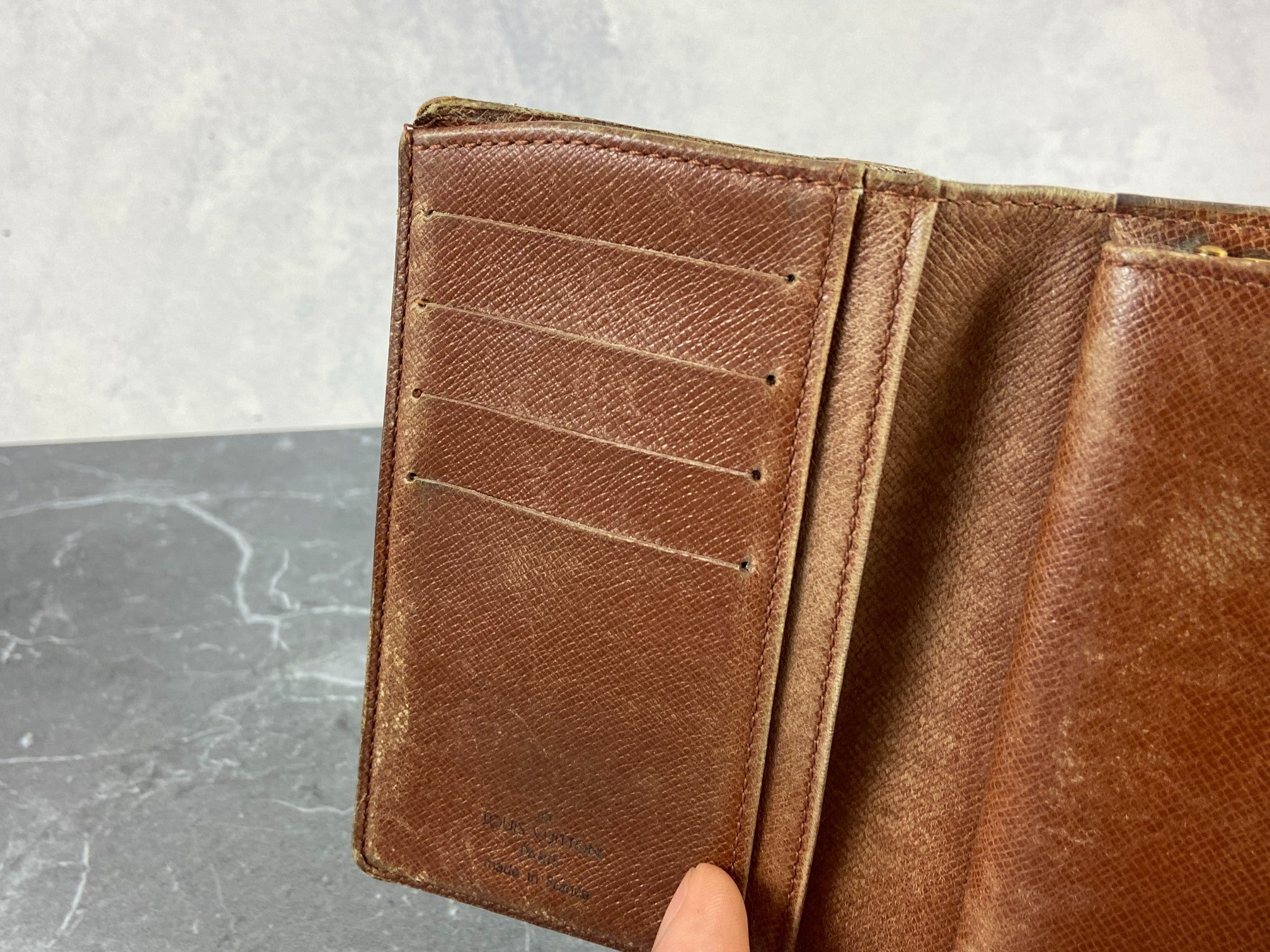 Louis Vuitton French Compact Wallet Monogram Canvas