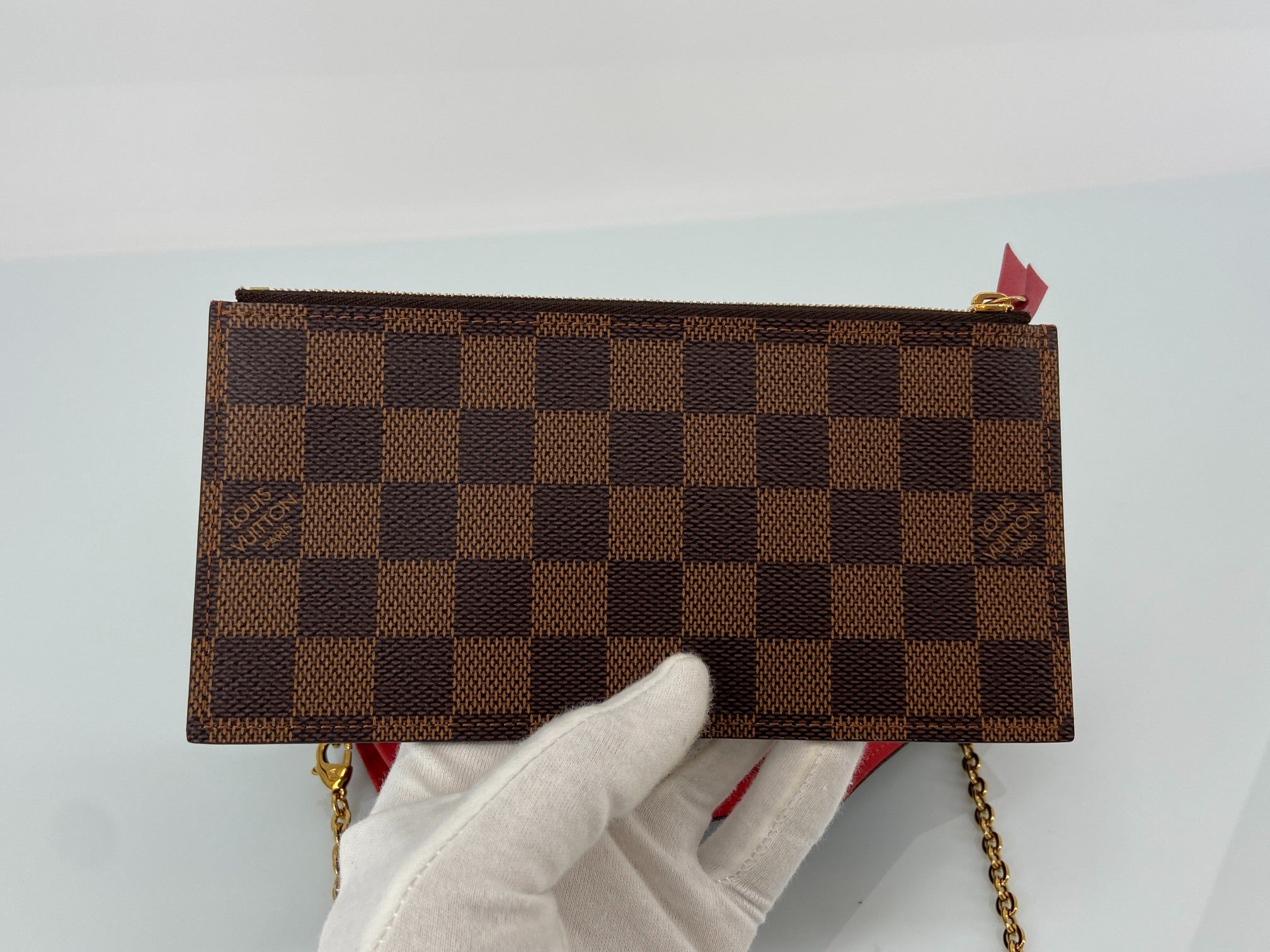 Louis Vuitton Félicie Pochette Damier Ebene Canvas