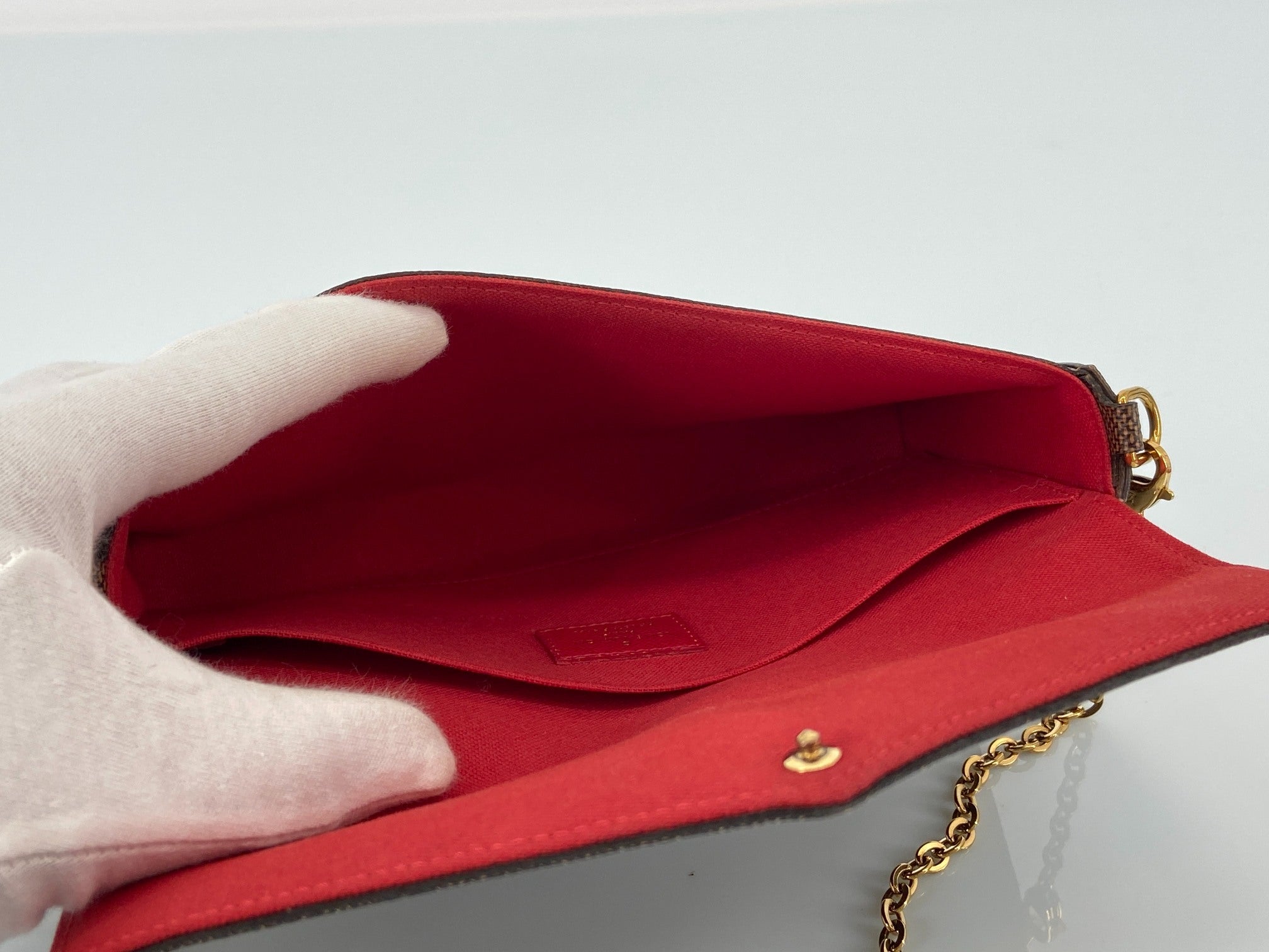 Louis Vuitton Félicie Pochette Damier Ebene Canvas