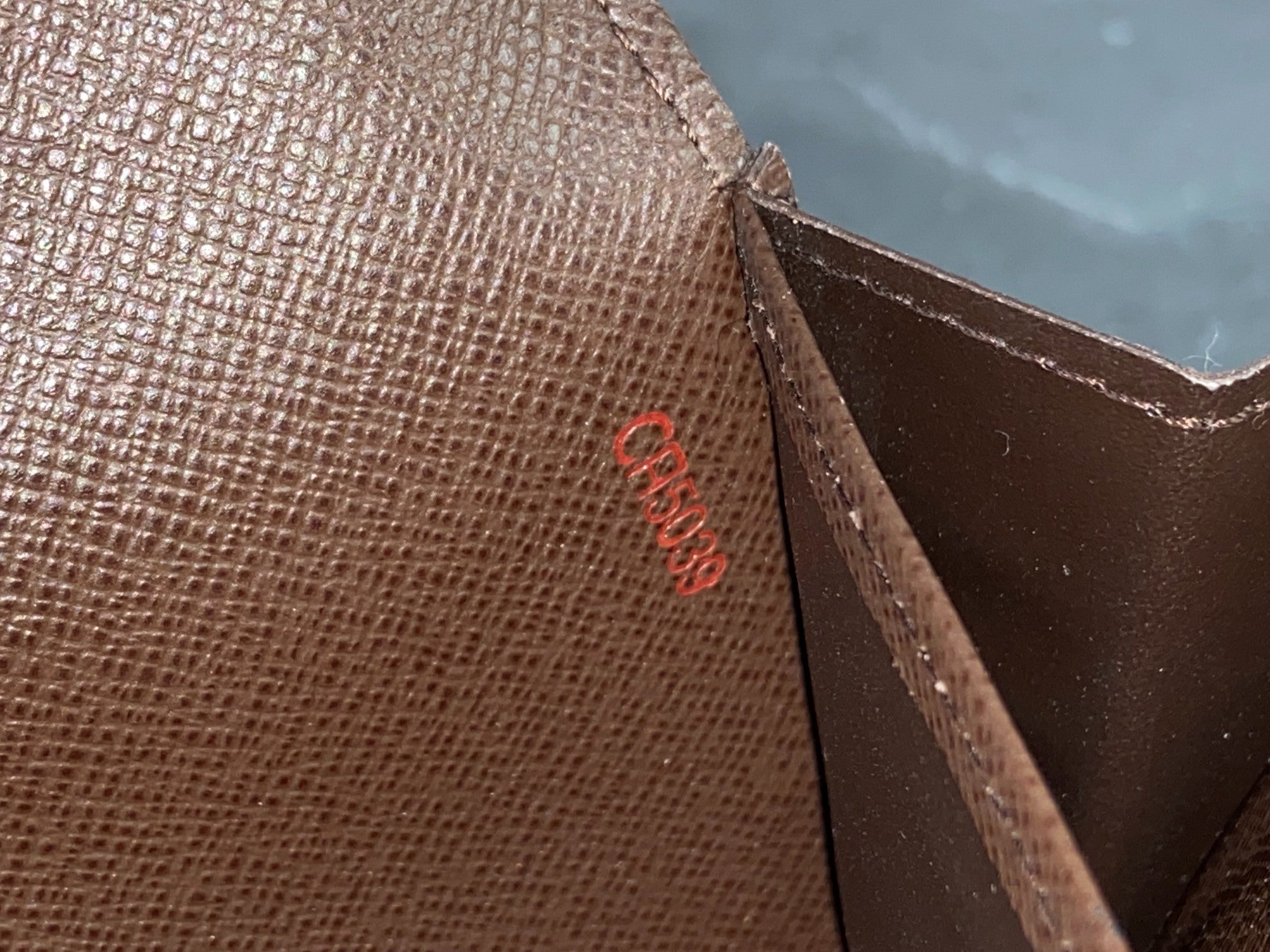 Louis Vuitton Sarah Wallet Damier Ebene Canvas