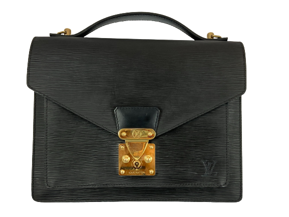 Louis Vuitton Monceau 28 Black Epi Leather