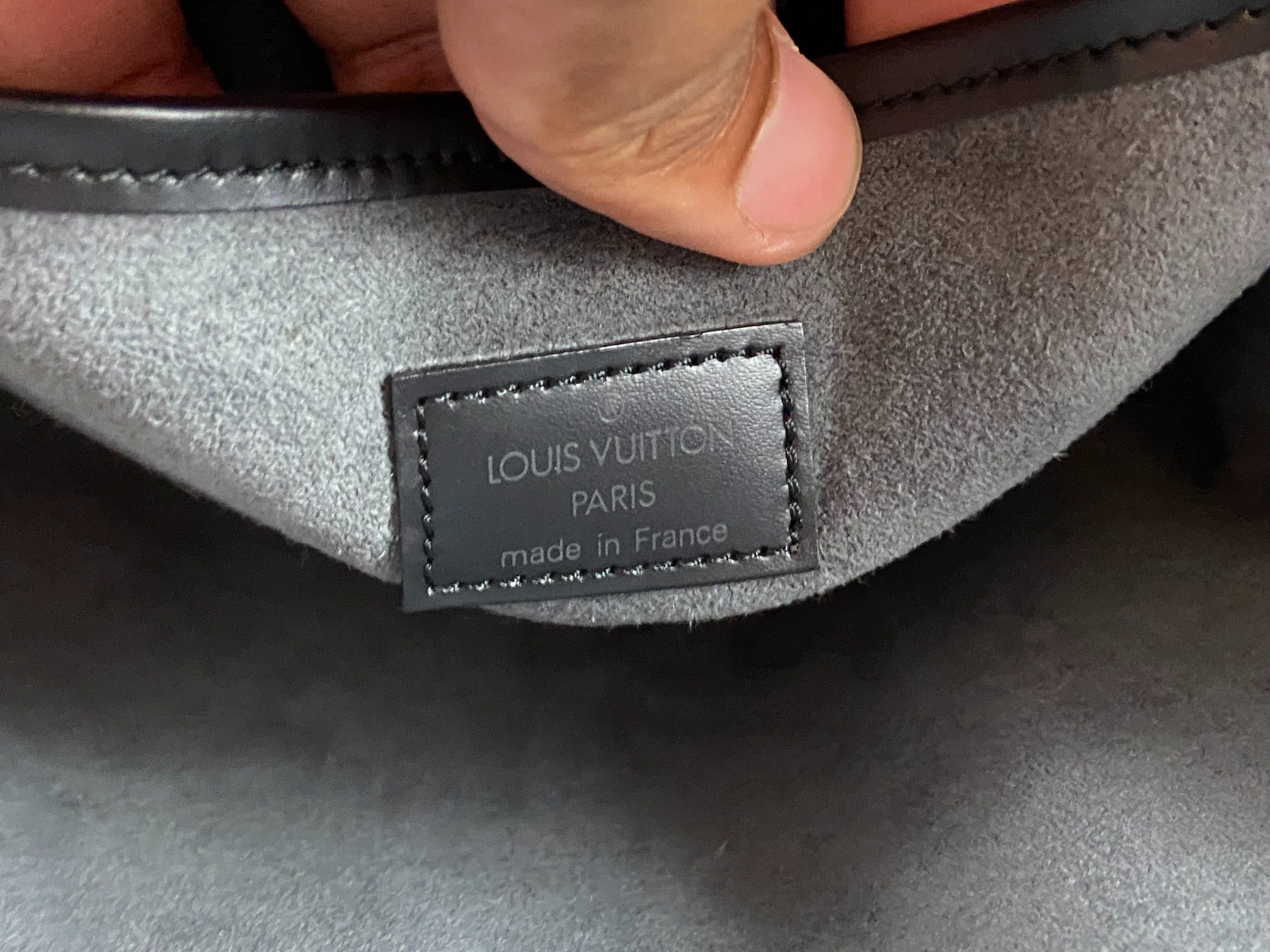 Louis Vuitton Noctambule Handbag Black Epi Leather