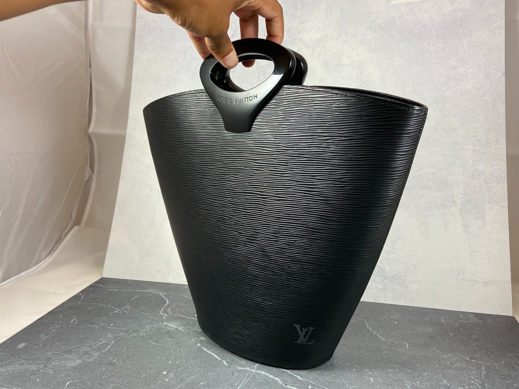 Louis Vuitton Noctambule Handbag Black Epi Leather