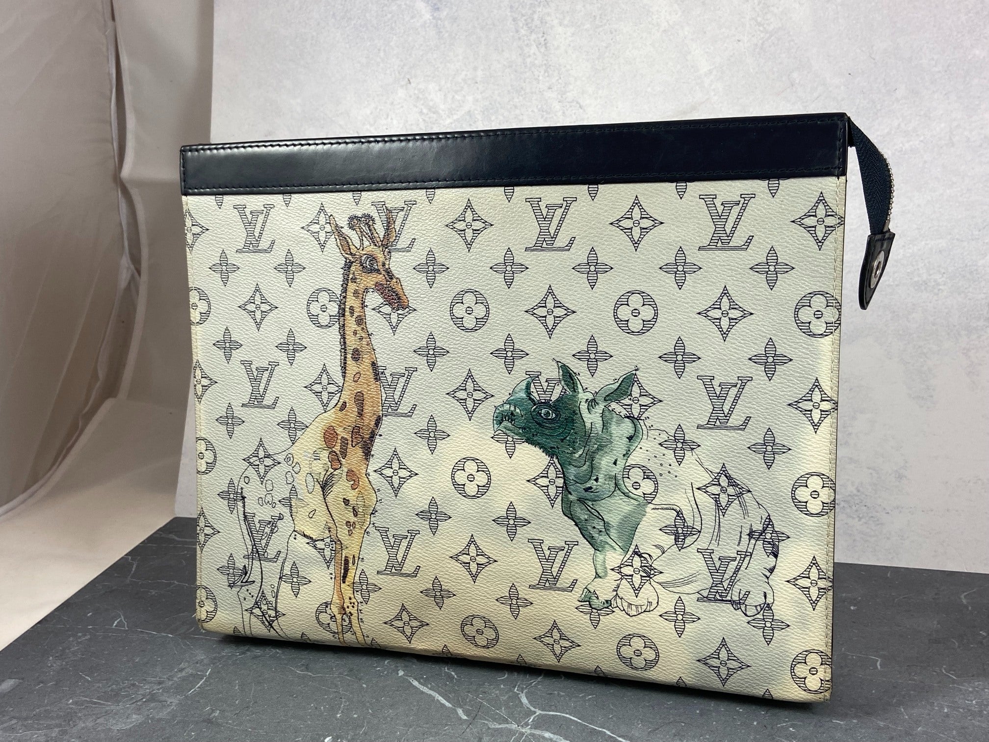 Louis Vuitton Savane Dune Chapman Monogram Pochette Voyage GM
