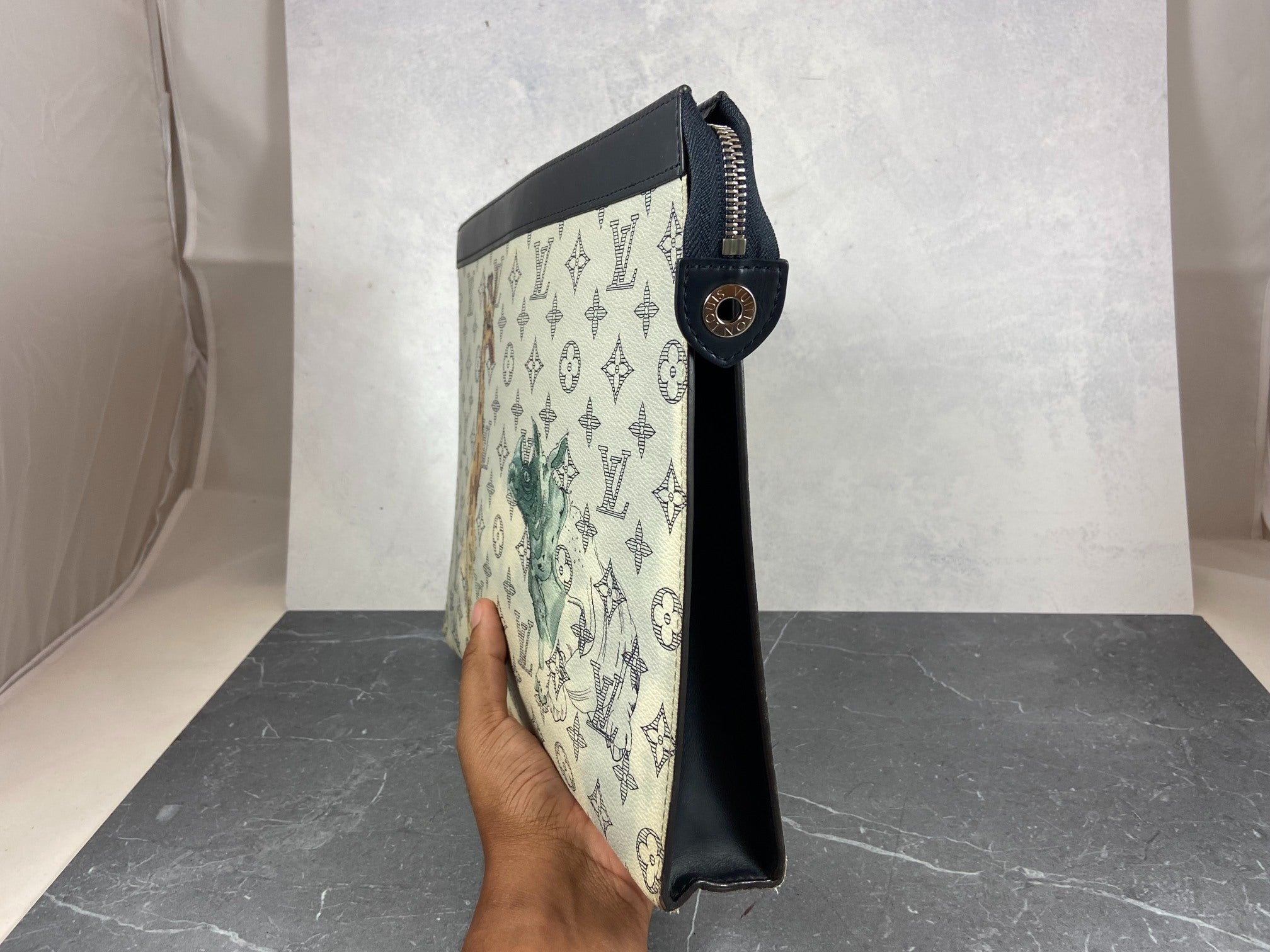 Louis Vuitton Savane Dune Chapman Monogram Pochette Voyage GM