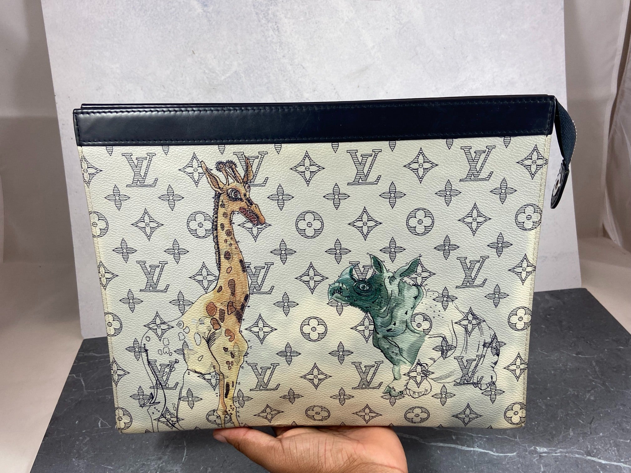 Louis Vuitton Savane Dune Chapman Monogram Pochette Voyage GM