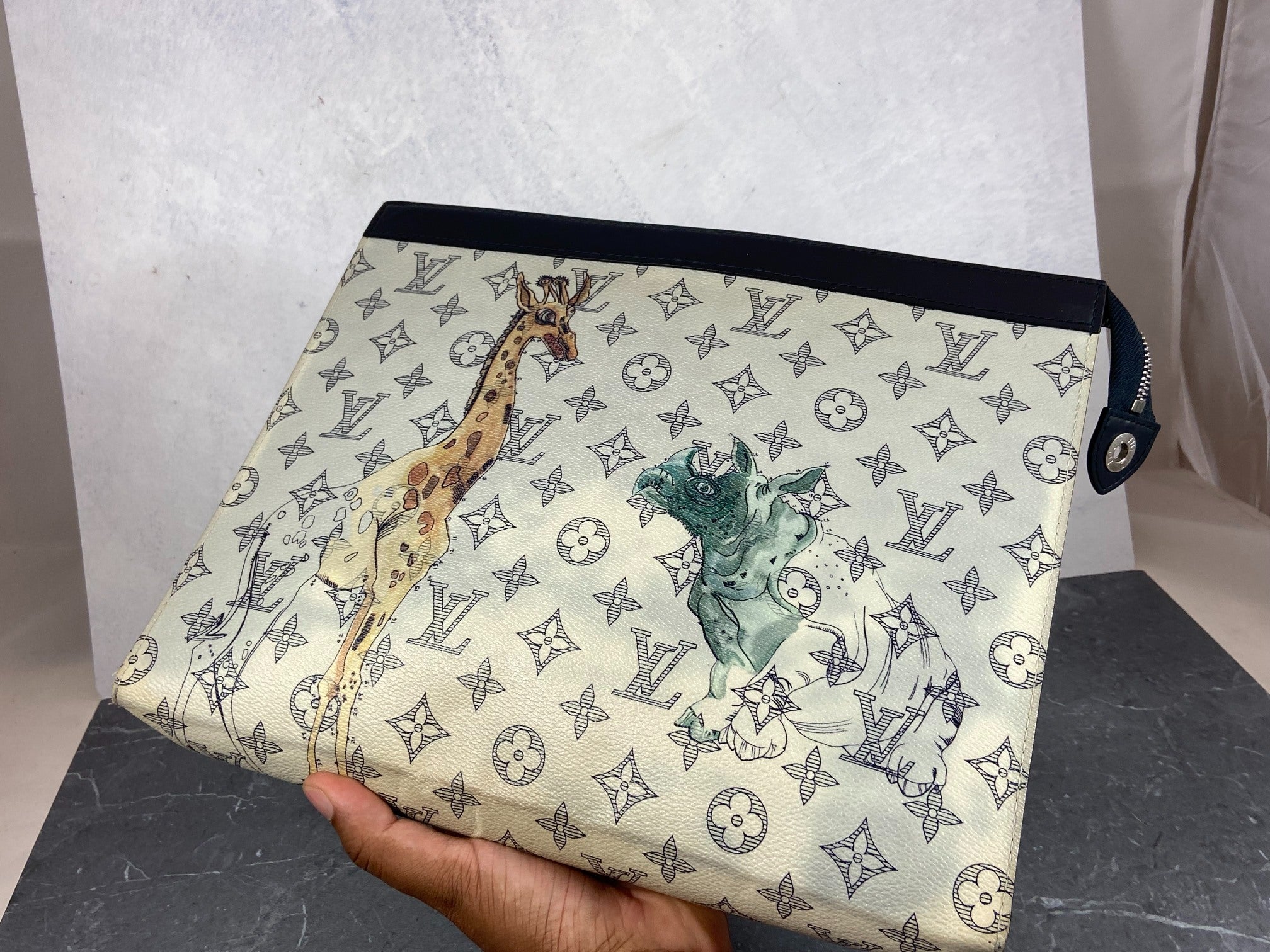 Louis Vuitton Savane Dune Chapman Monogram Pochette Voyage GM