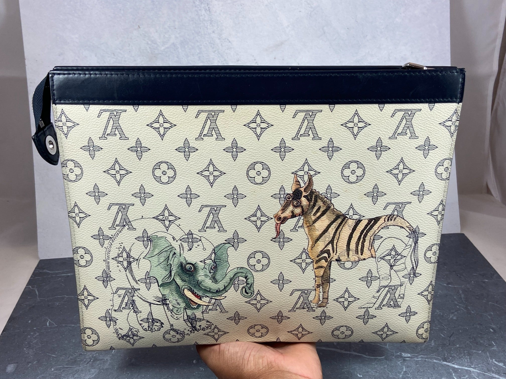 Louis Vuitton Savane Dune Chapman Monogram Pochette Voyage GM