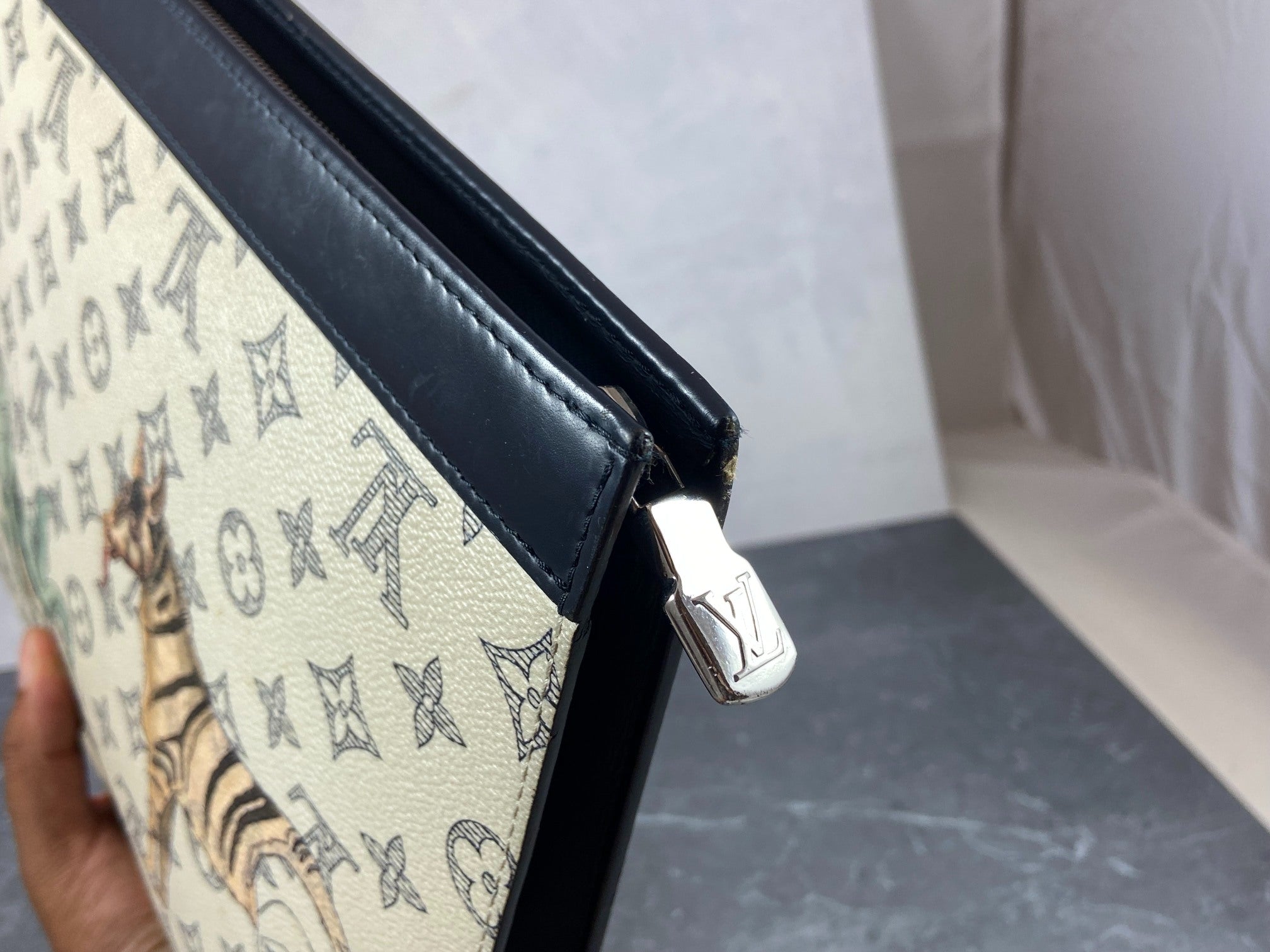 Louis Vuitton Savane Dune Chapman Monogram Pochette Voyage GM