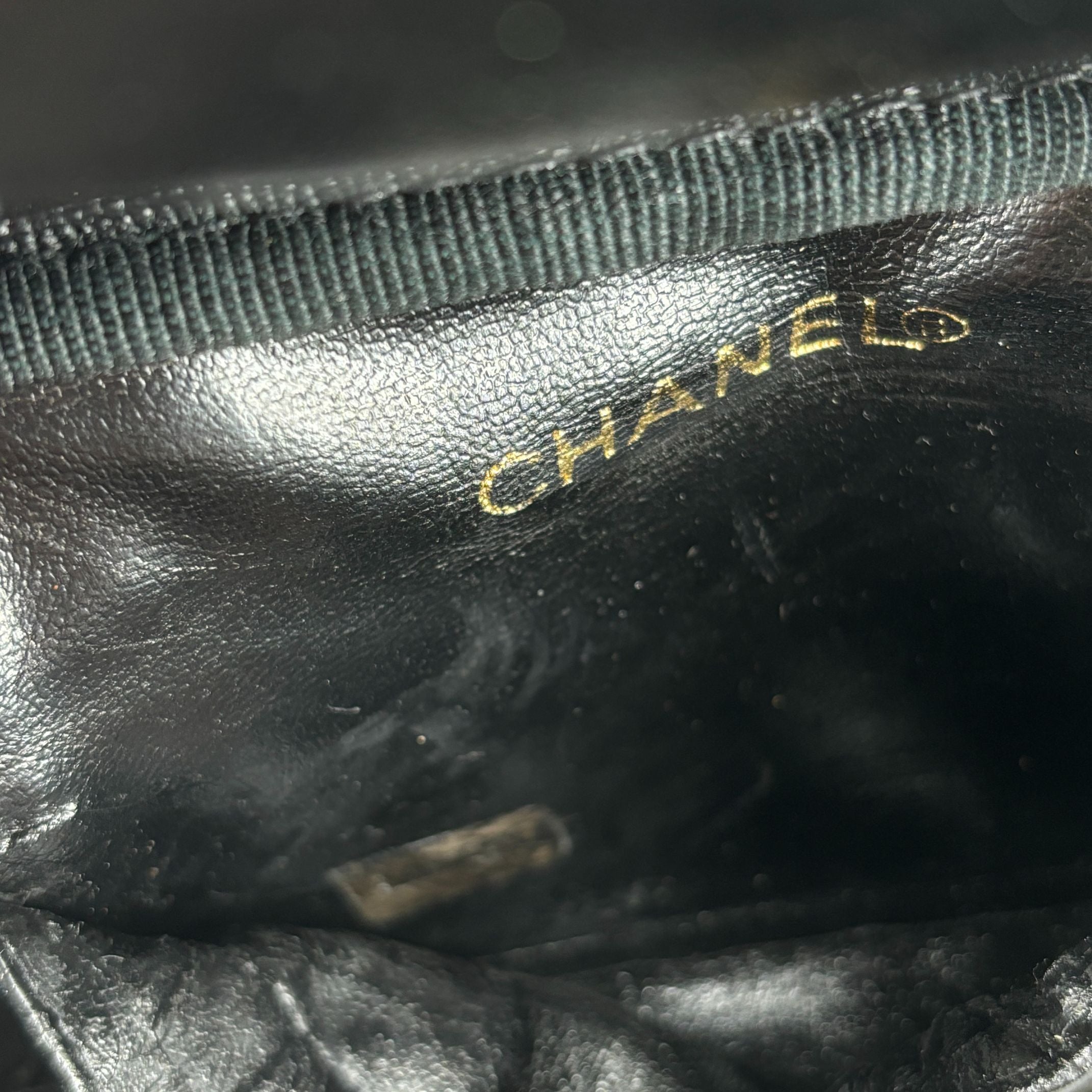 Chanel CC Vanity Bag Black Caviar Leather