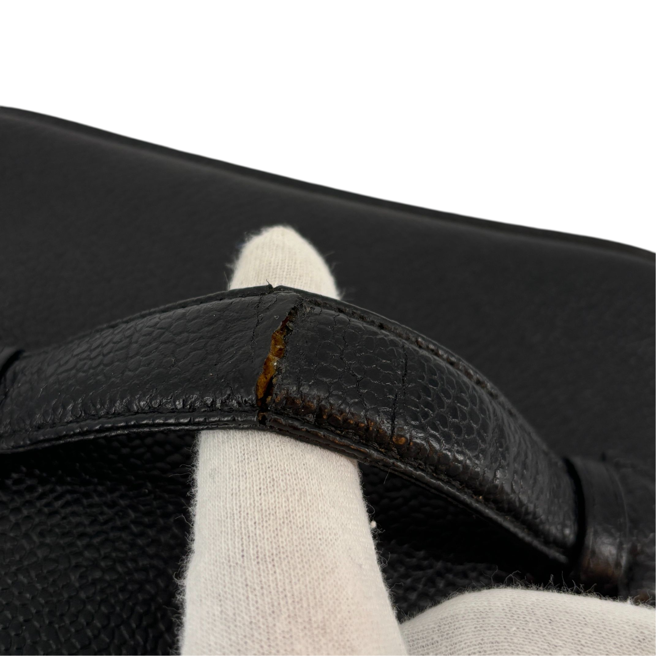 Chanel CC Vanity Bag Black Caviar Leather