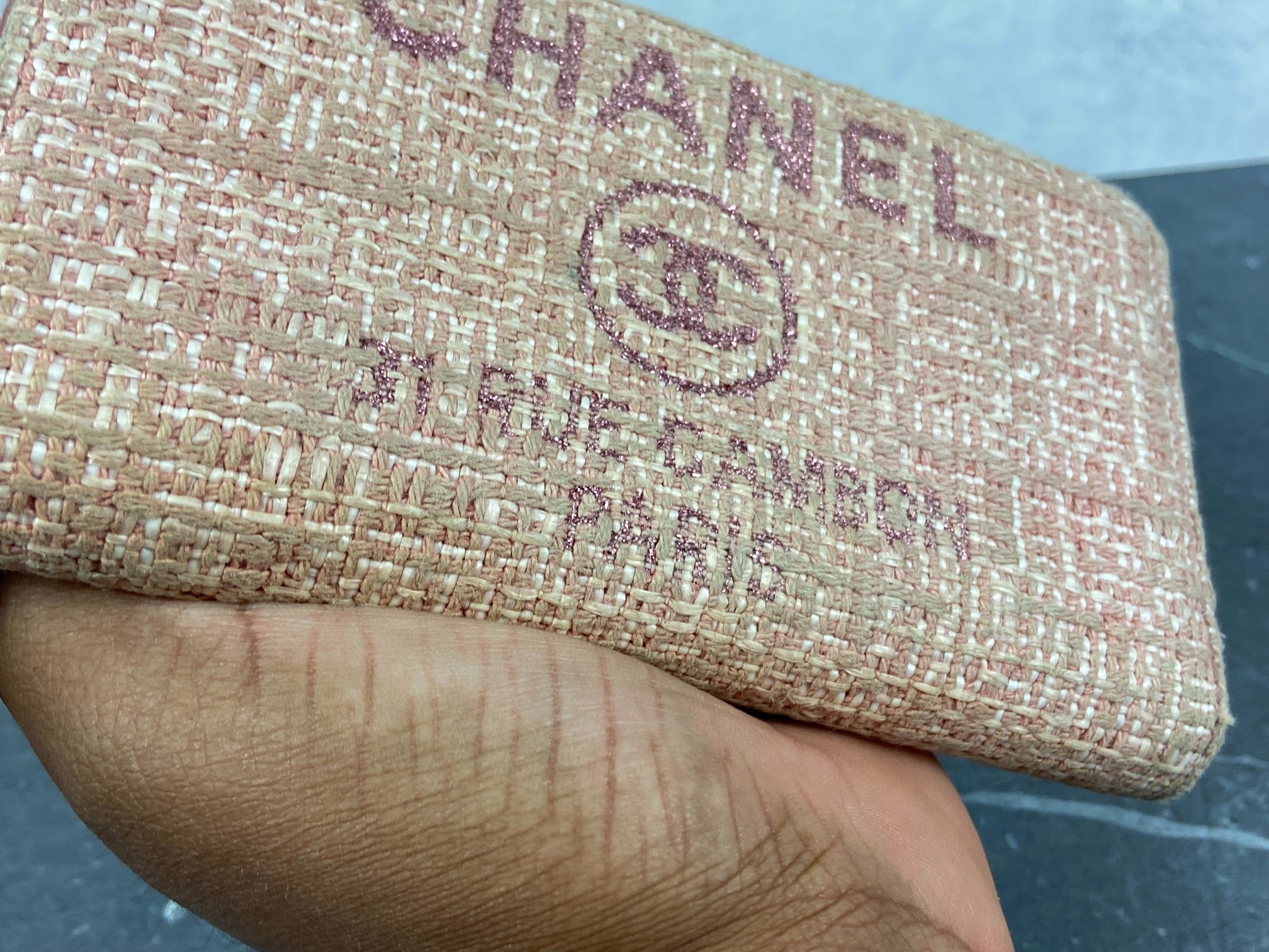 Chanel Deauville Zippy Wallet Pink