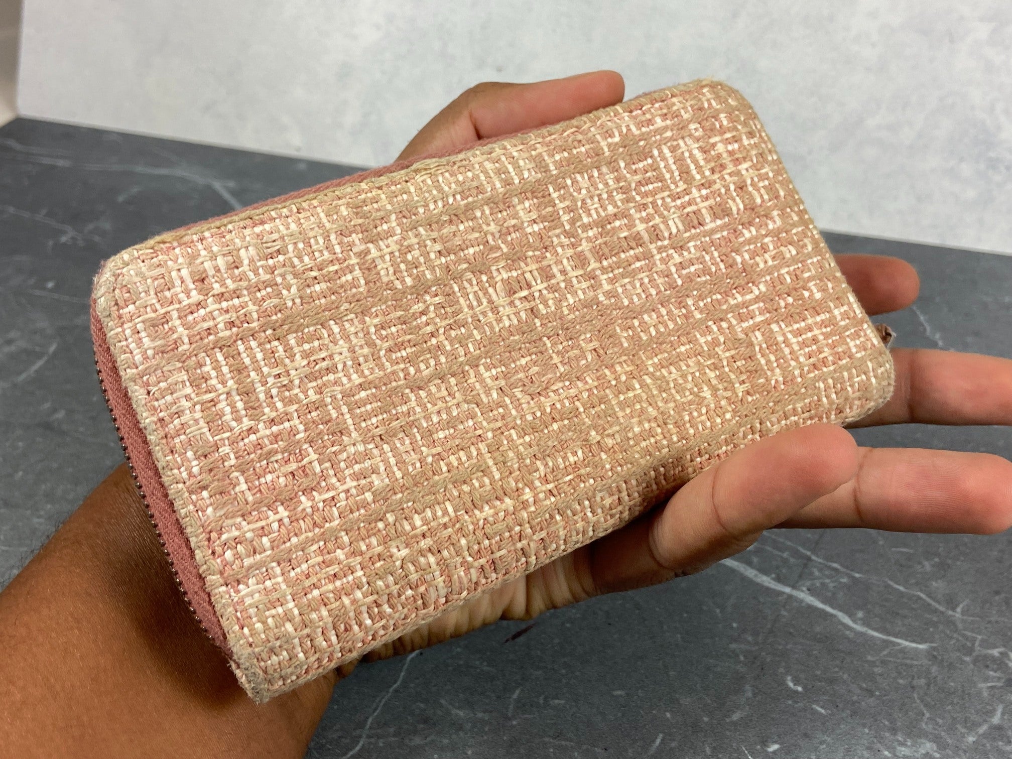 Chanel Deauville Zippy Wallet Pink