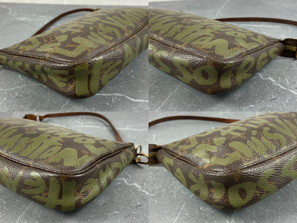 Louis Vuitton x Stephen Sprouse Pochette Accessoires Graffiti Green