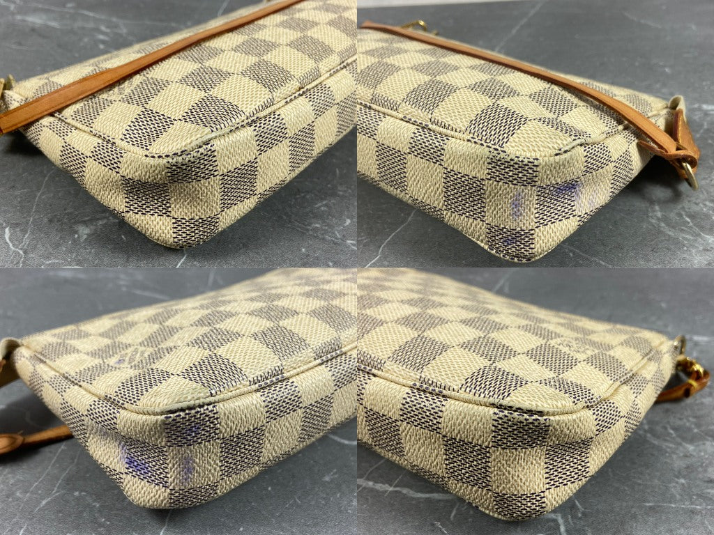 Louis Vuitton Pochette Accessoires Damier Azur Canvas