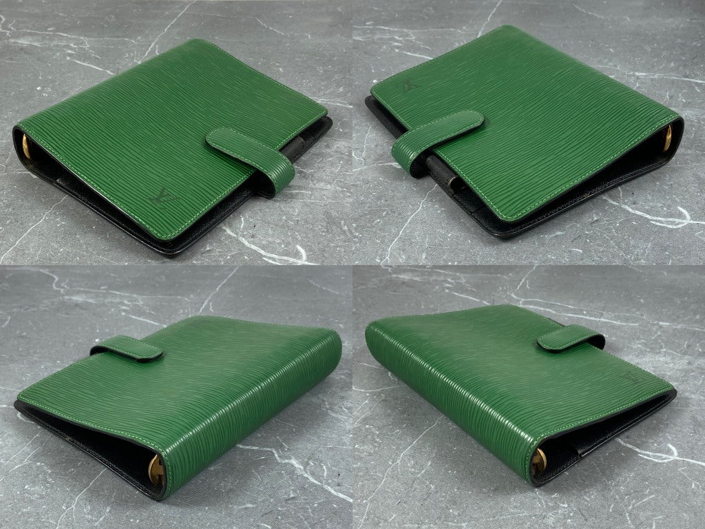 Louis Vuitton Agenda Fonctionnel MM Green Epi Leather