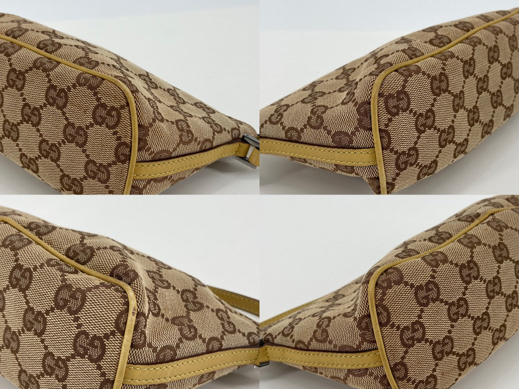 Gucci Banana Boat Accessory Pouch Beige GG Monogram