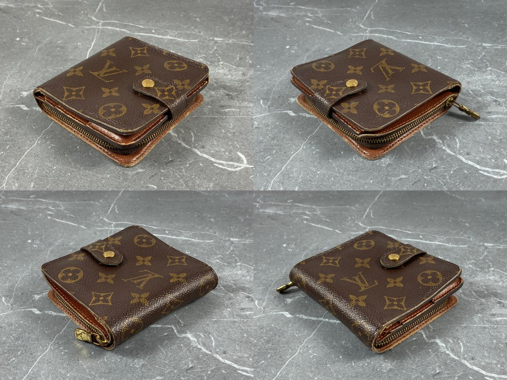 Louis Vuitton Monogram Canvas Zip Around Wallet