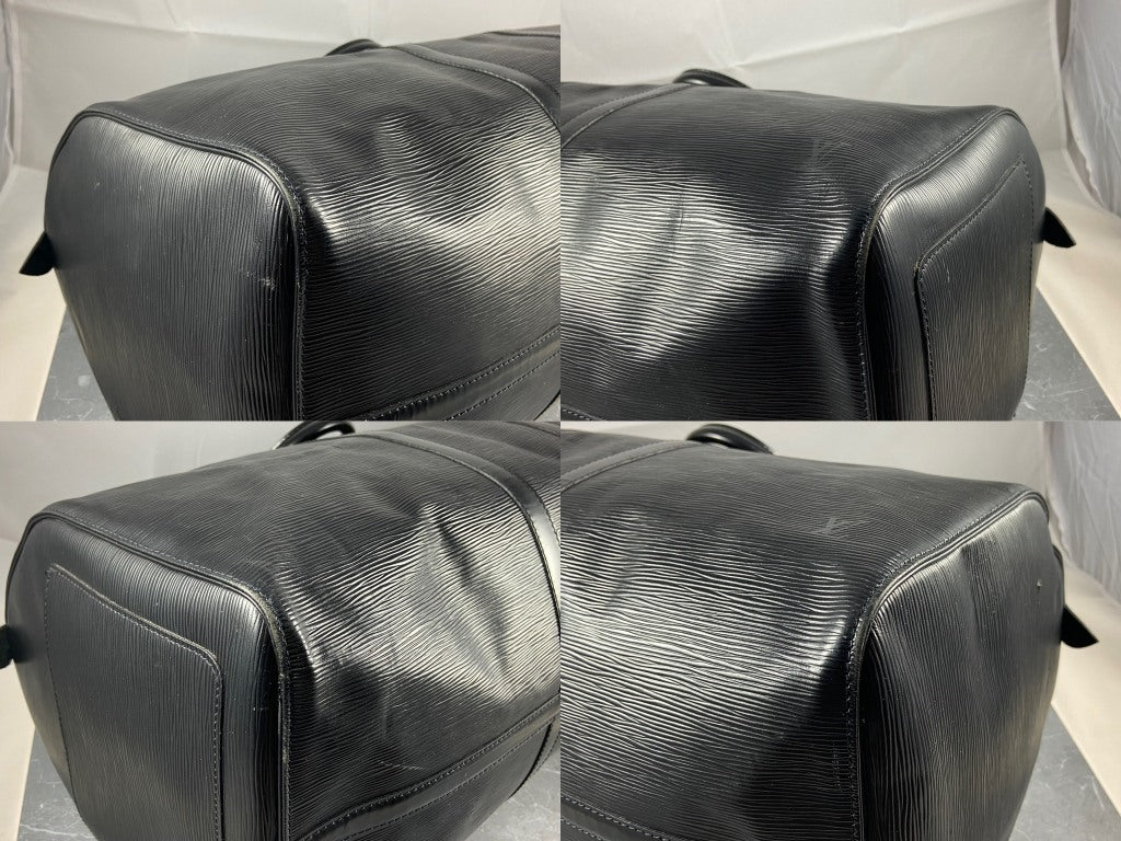 Louis Vuitton Keepall 55 Black Epi Leather